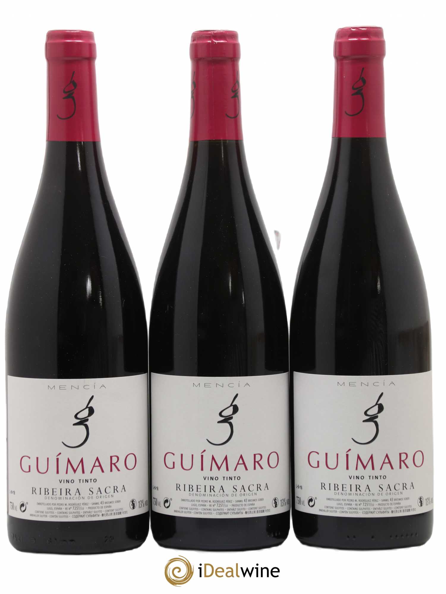 Espagne Ribeira Sacra Guimaro Vino Tinto 2018 - Posten von 3 Flaschen - 0