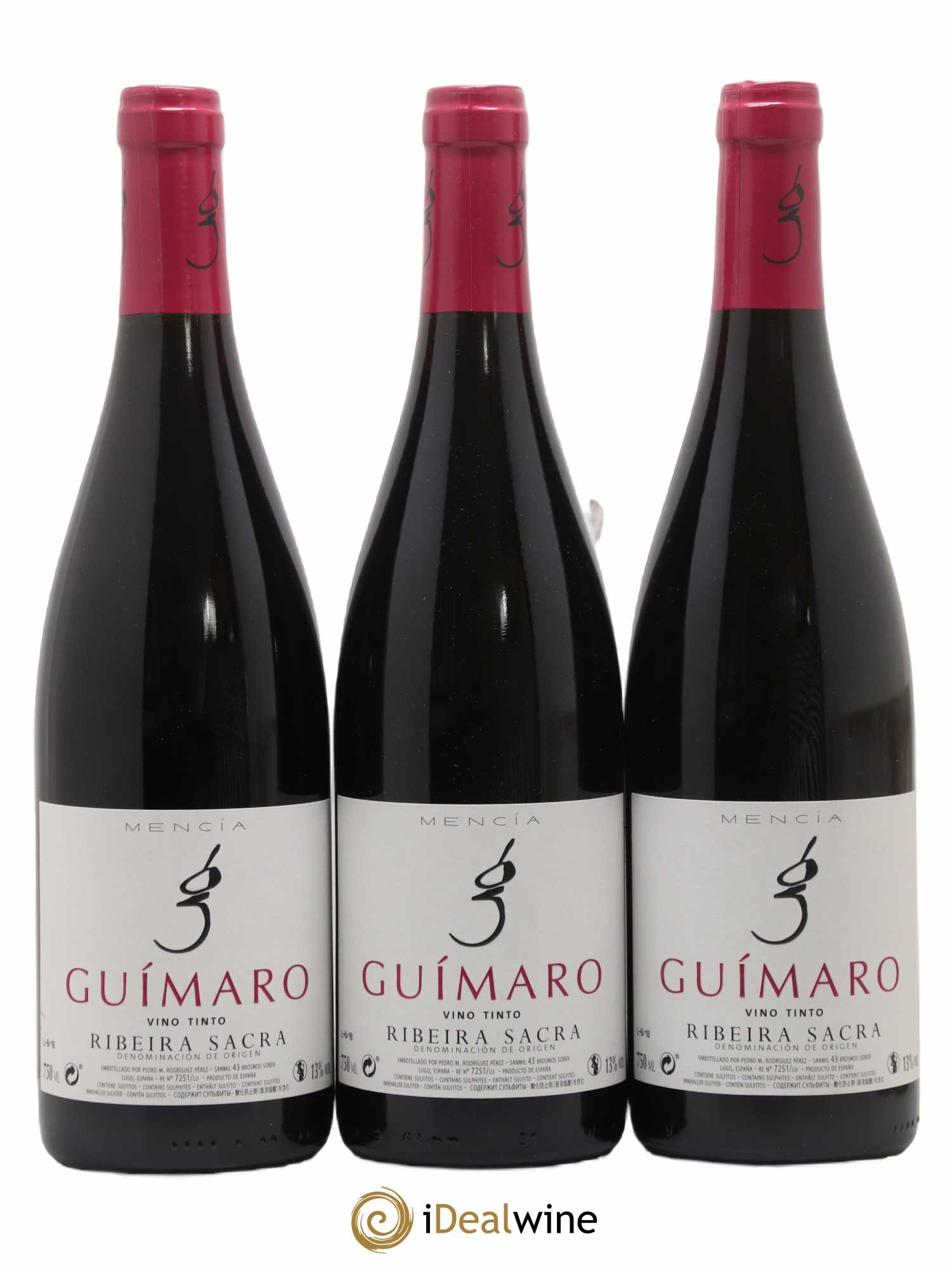 Espagne Ribeira Sacra Guimaro Vino Tinto 2018 - Posten von 3 Flaschen - 0