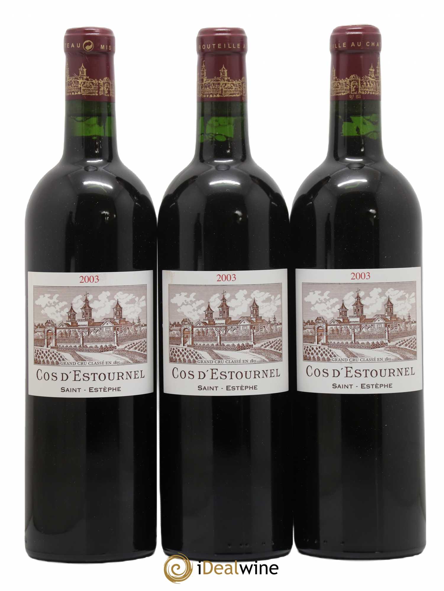 Cos d'Estournel 2ème Grand Cru Classé 2003 - Lot de 3 bouteilles - 0