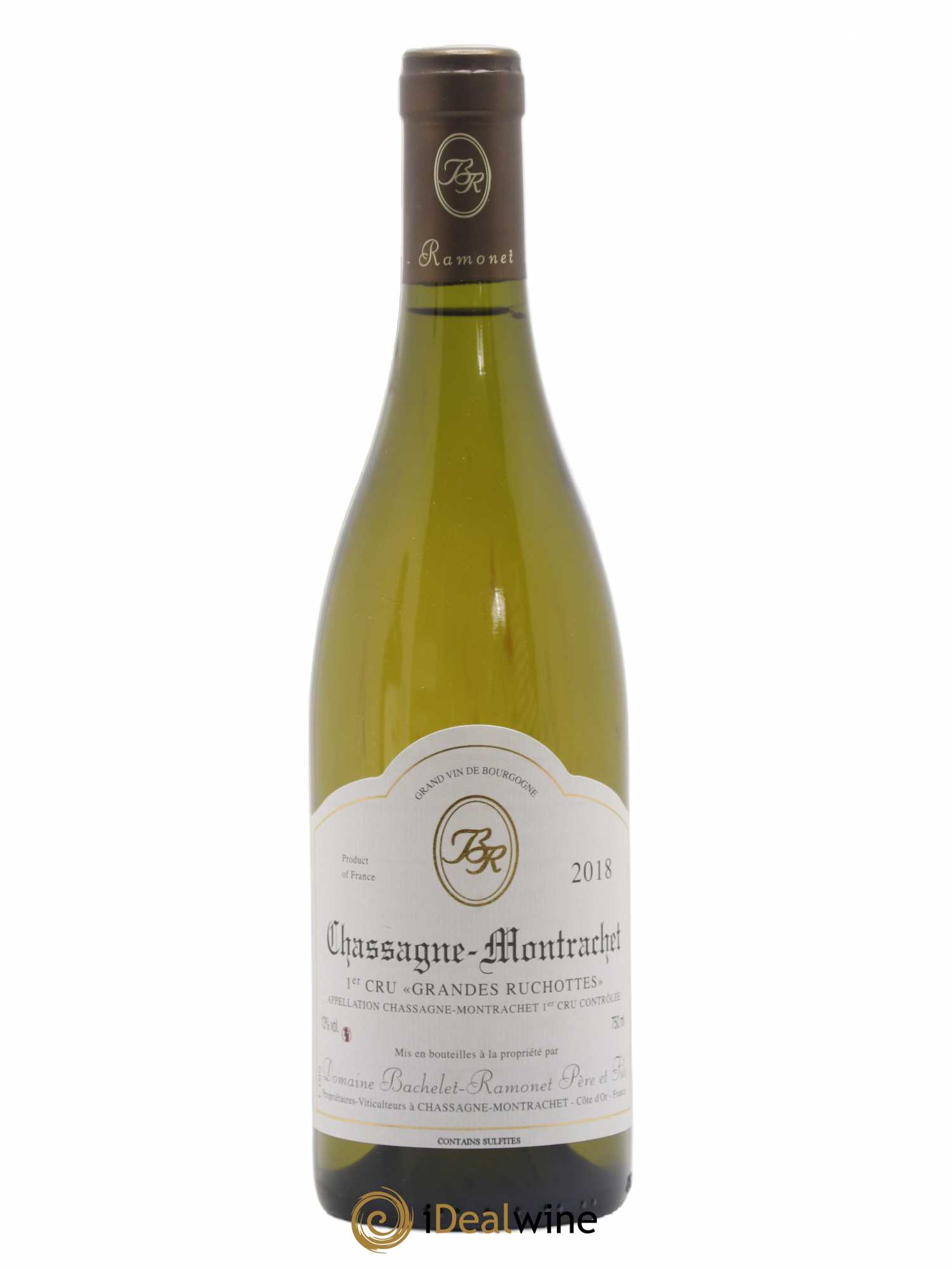 Chassagne-Montrachet 1er Cru Les Grandes Ruchottes Bachelet Ramonet 2018 - Lot de 1 bouteille - 0