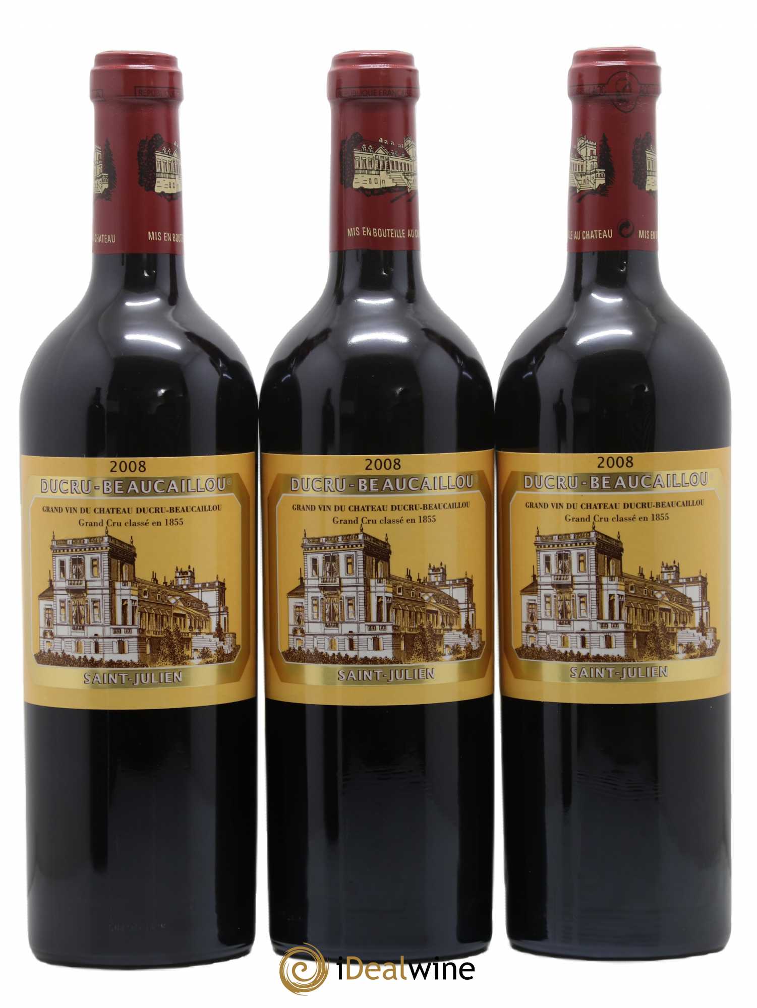 Château Ducru Beaucaillou 2ème Grand Cru Classé 2008 - Lot de 3 bouteilles - 0