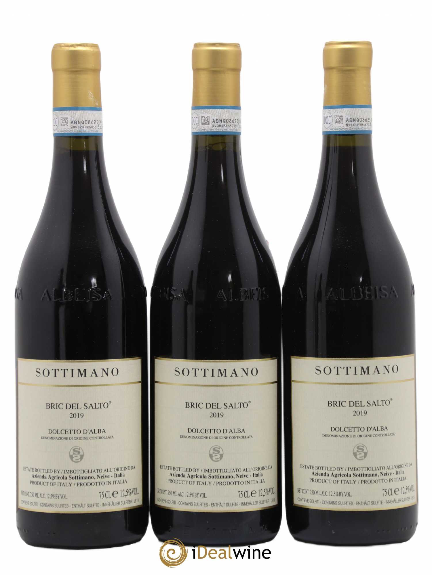 Dolcetto d'Alba DOC Bric del Salto Sottimano 2019 - Lot de 3 bouteilles - 0