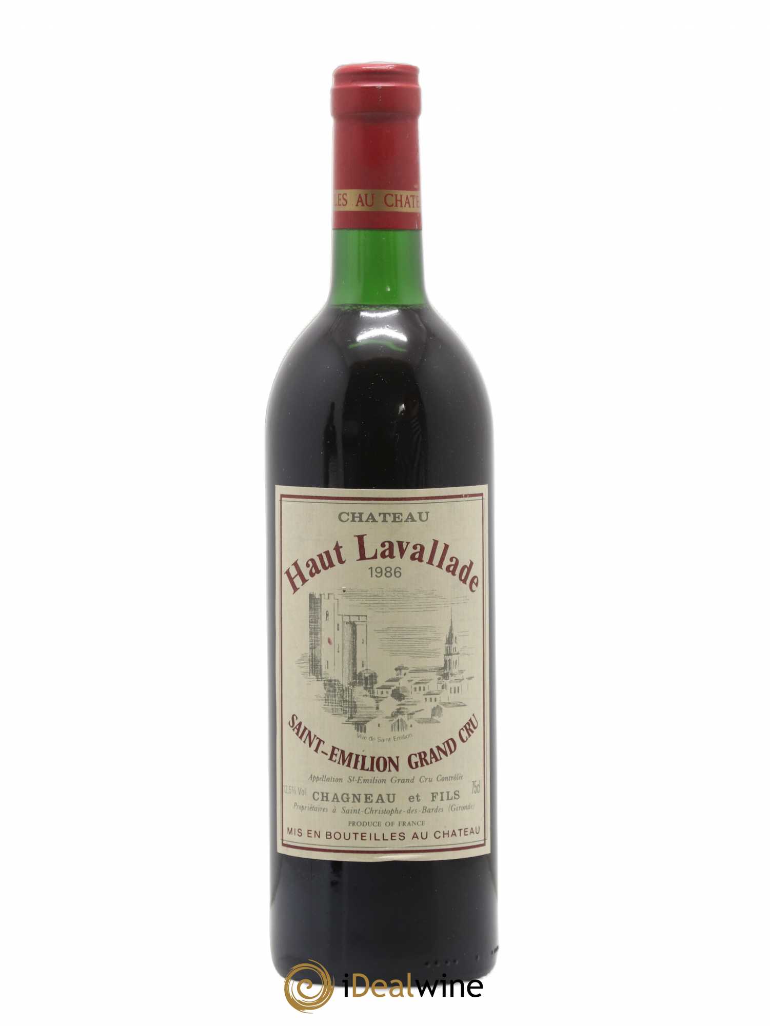 Saint-Émilion Grand Cru Château Haut Lavallade 1986 - Posten von 1 Flasche - 0