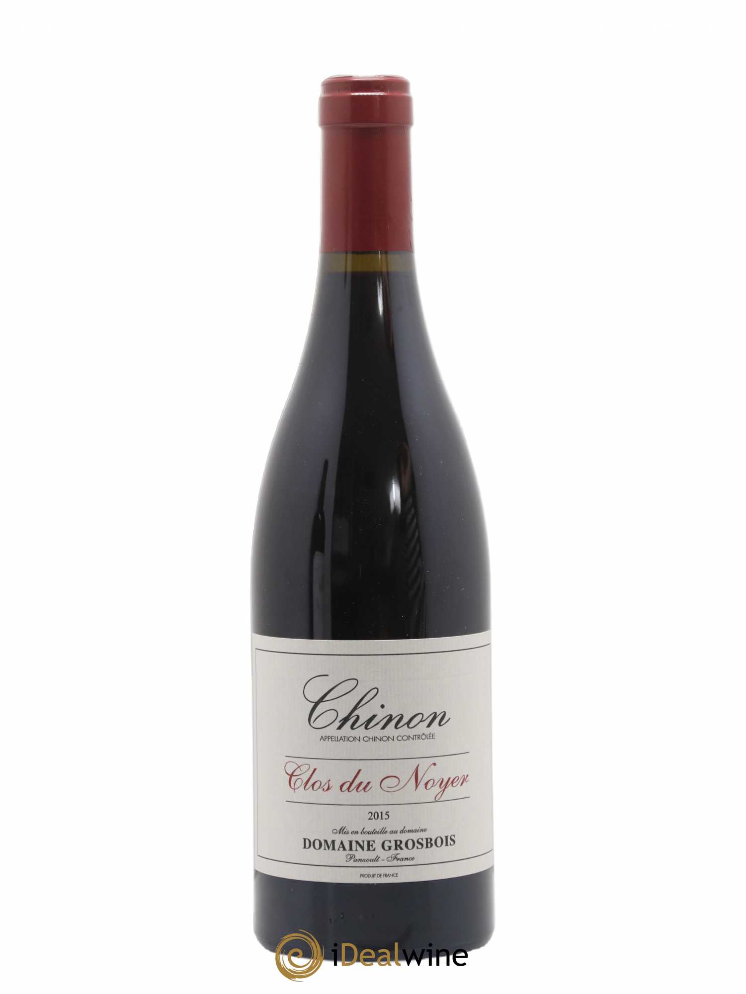 Chinon Clos du Noyer Domaine Grosbois 2015 - Lot de 1 bouteille - 0