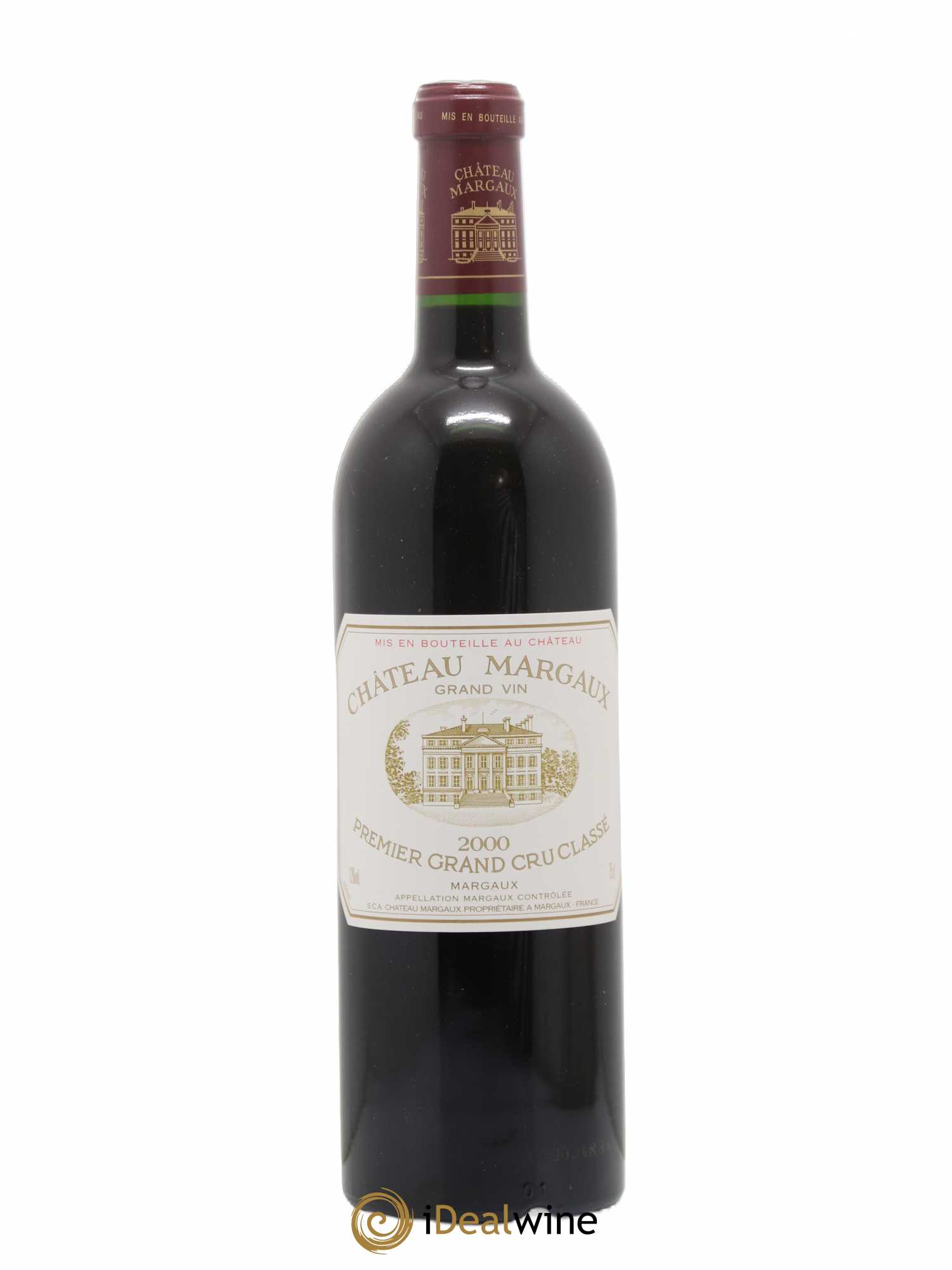 Château Margaux 1er Grand Cru Classé 2000 - Lot de 1 bouteille - 0