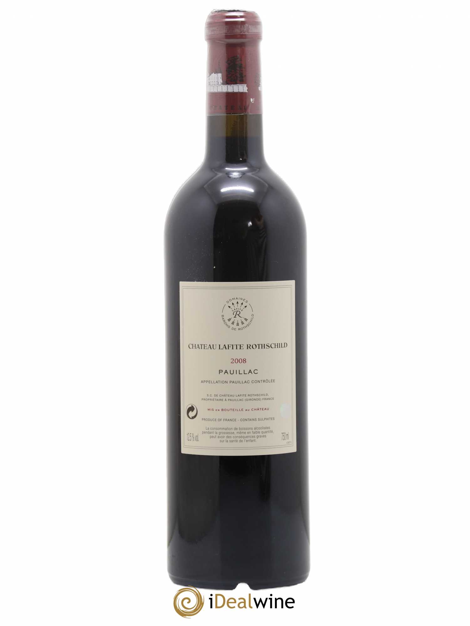 Château Lafite Rothschild 1er Grand Cru Classé 2008 - Lot de 1 bouteille - 1