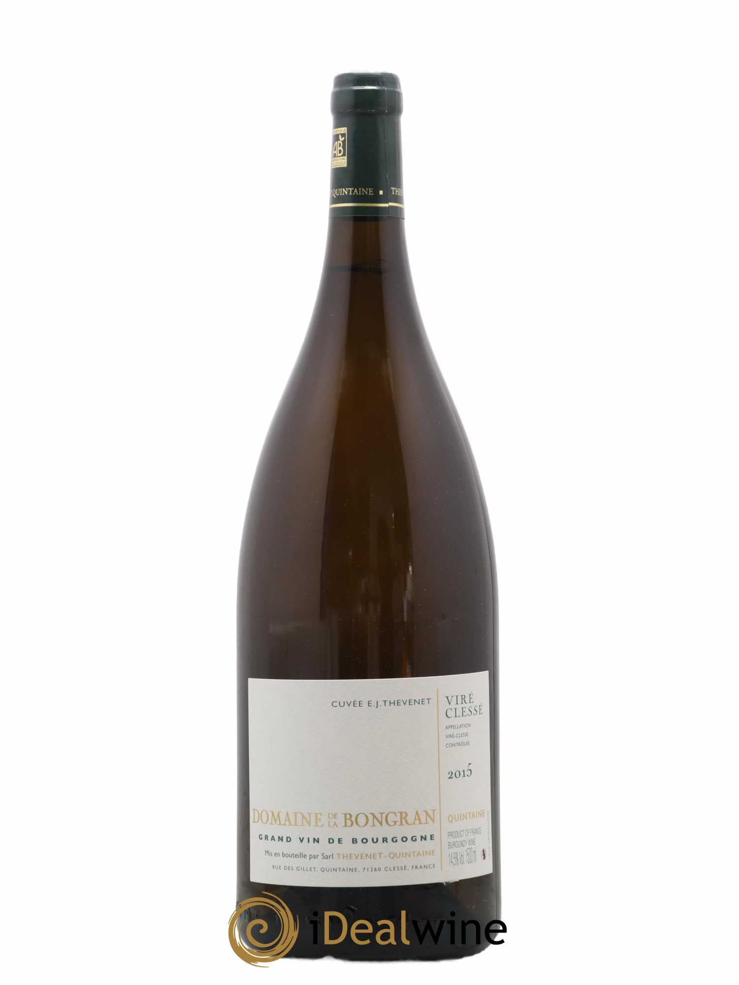 Viré-Clessé Cuvée E.J. Thevenet Domaine de la Bongran (J.Thevenet) 2015 - Lot de 1 magnum - 0