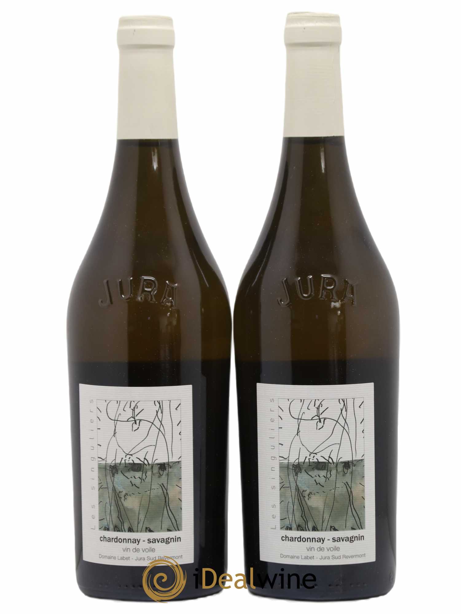 Côtes du Jura Vin de Voile Chardonnay-Savagnin cuvée de garde Romain - Julien - Charline Labet 2019 - Lot de 2 bouteilles - 0