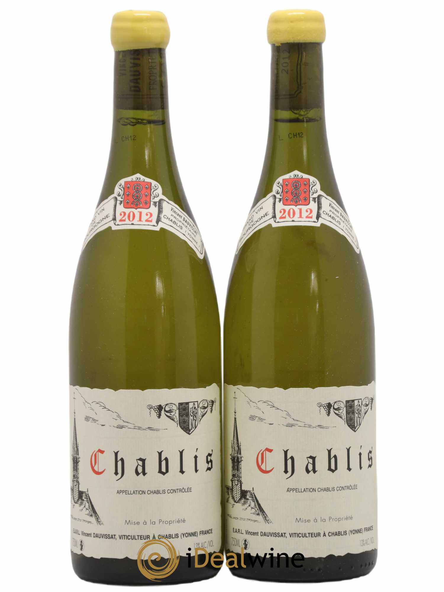 Chablis Vincent Dauvissat (Domaine) 2012 - Lot de 2 bouteilles - 0