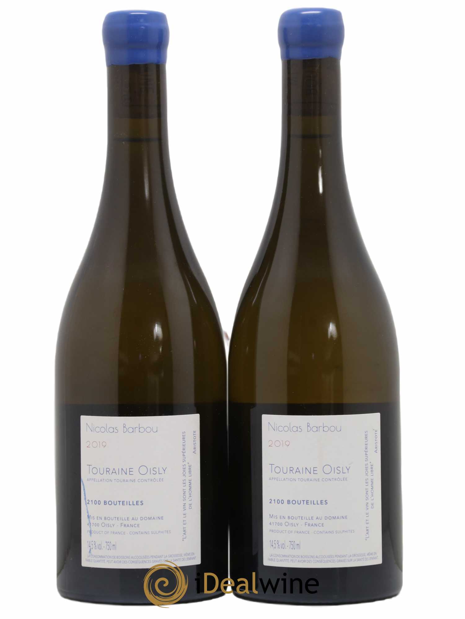 Touraine-Oisly Utopie Créative Nicolas Barbou 2019 - Lot de 2 bouteilles - 1