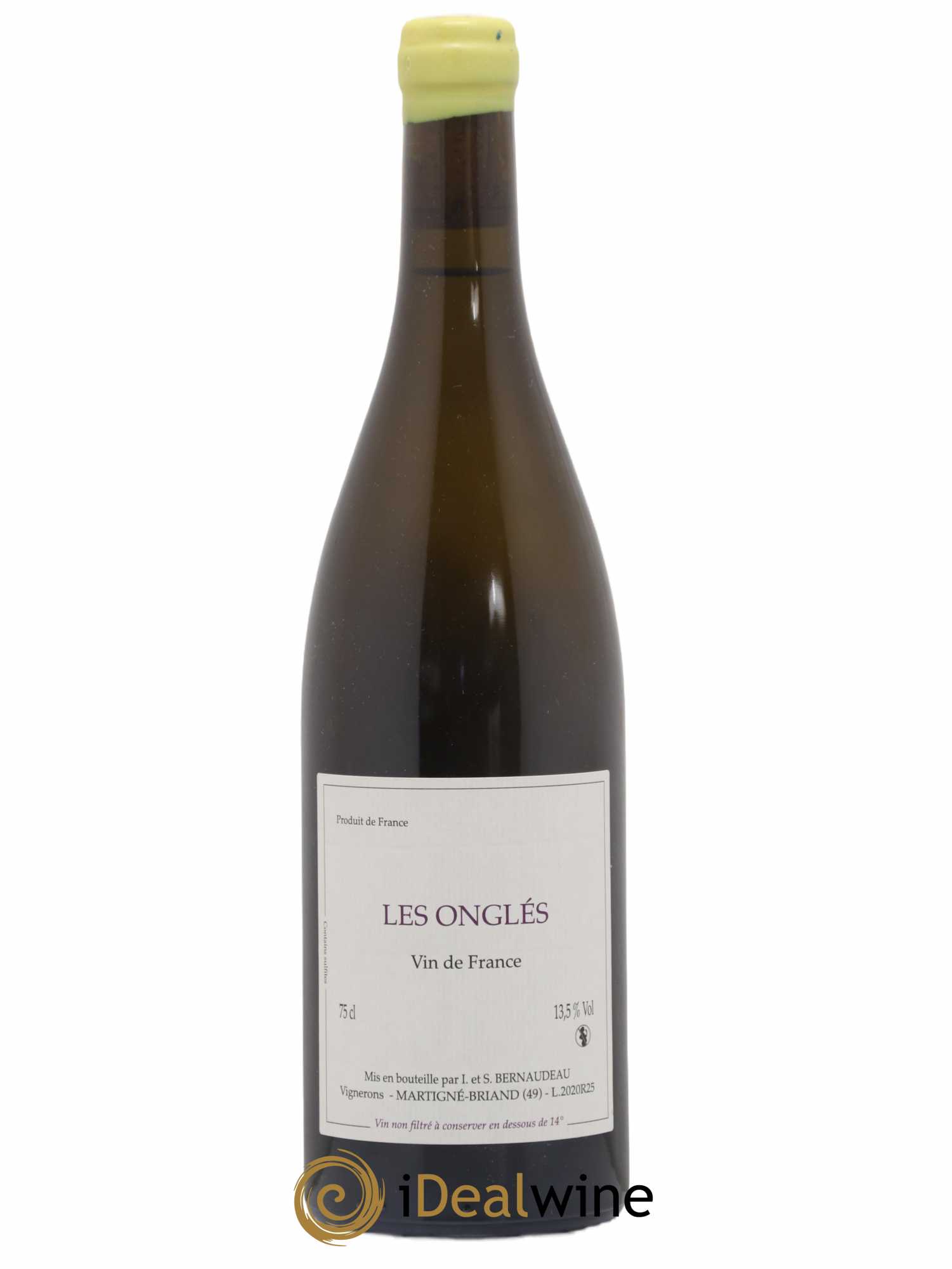 Vin de France Les Onglés Stéphane Bernaudeau 2020 - Lot de 1 bouteille - 0