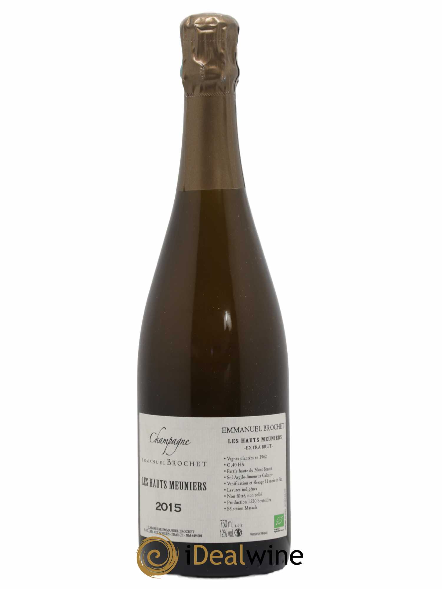 Les Hauts Meuniers Extra-Brut Emmanuel Brochet 2015 - Lot de 1 bouteille - 0