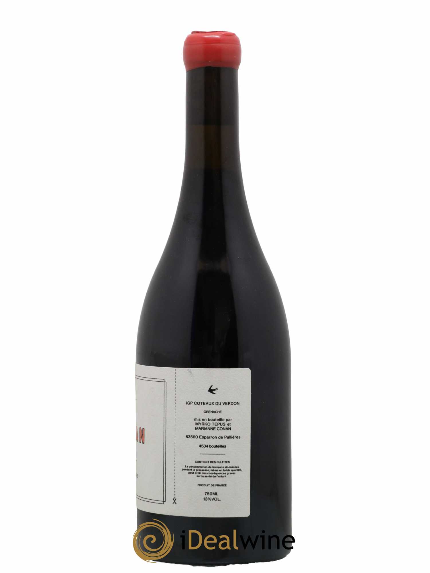 Côteaux du Verdon Saint-Jean Myrko Tepus 2019 - Lot de 1 bouteille - 1