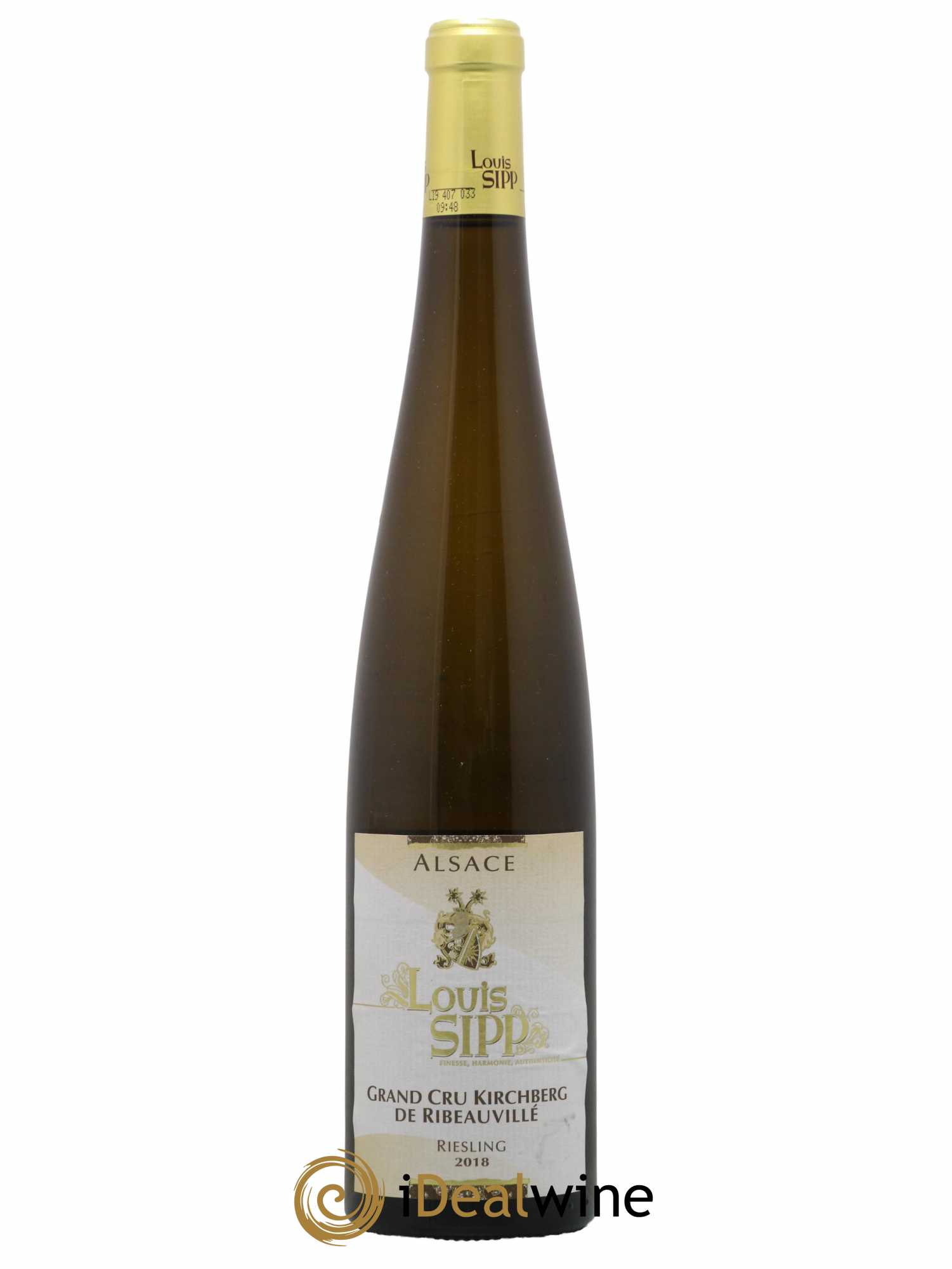 Alsace Riesling Grand Cru Kirchberg De Ribeauville Louis Sipp 2018 - Lotto di 1 bottiglia - 0
