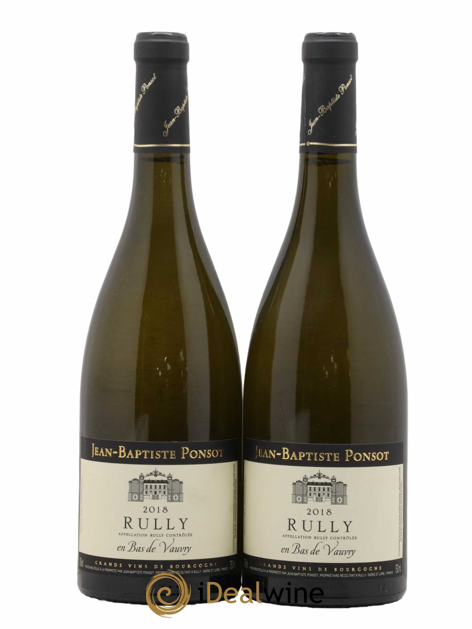 Rully En bas de vauvry Jean-Baptiste Ponsot 2018 - Lot de 2 bouteilles - 0