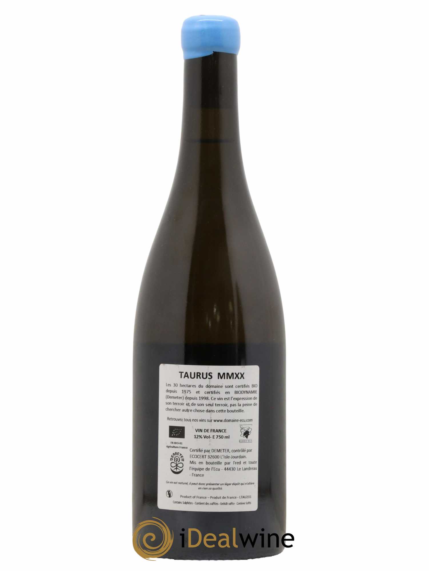 Vin de France (ex-Muscadet-Sèvre-et-Maine) Taurus Domaine de L'Ecu 2020 - Lot de 1 bouteille - 1