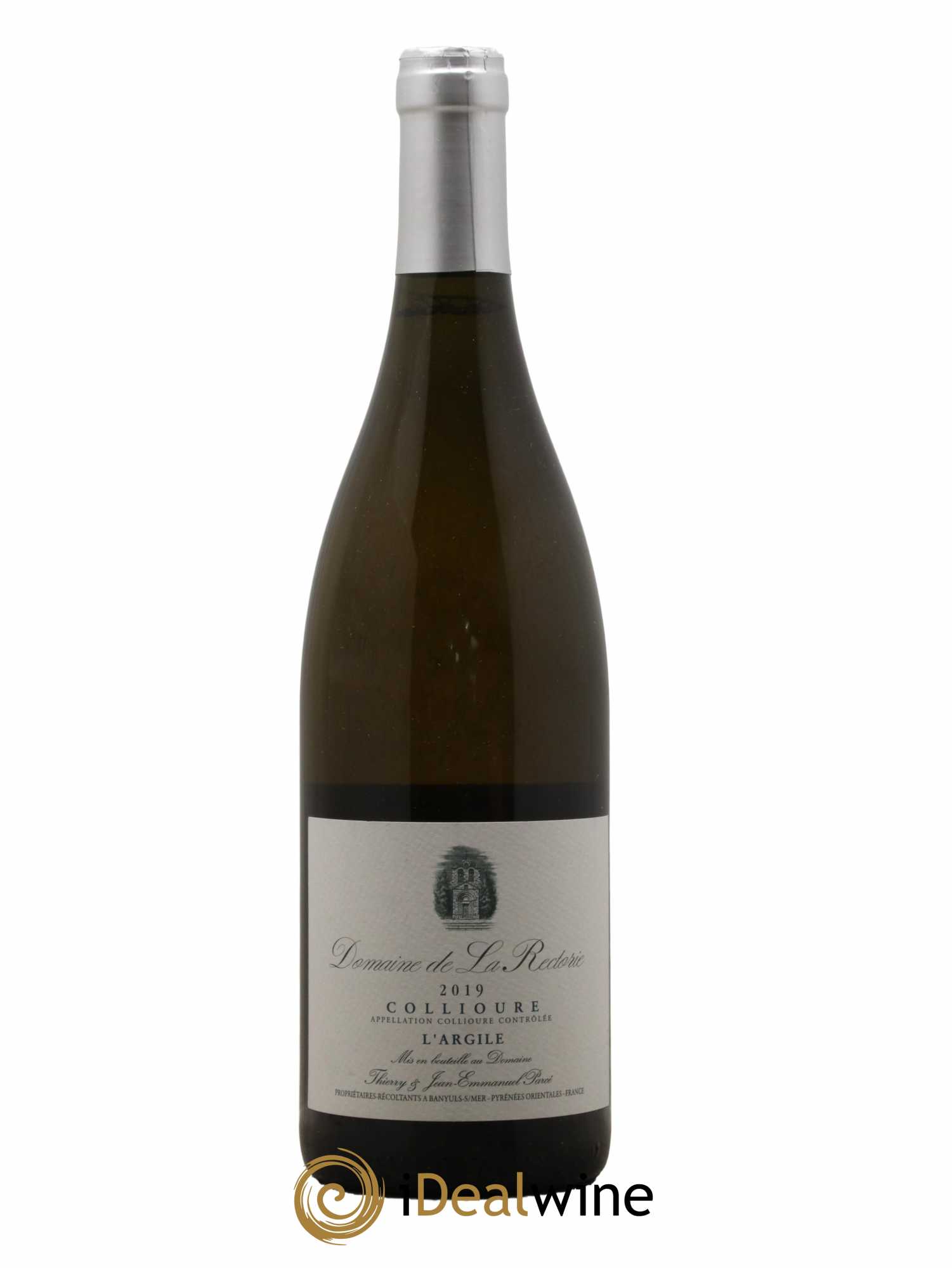 Collioure La Rectorie (Domaine de) L'Argile Thierry et Jean Emmanuel Parcé 2019 - Lot de 1 bouteille - 0