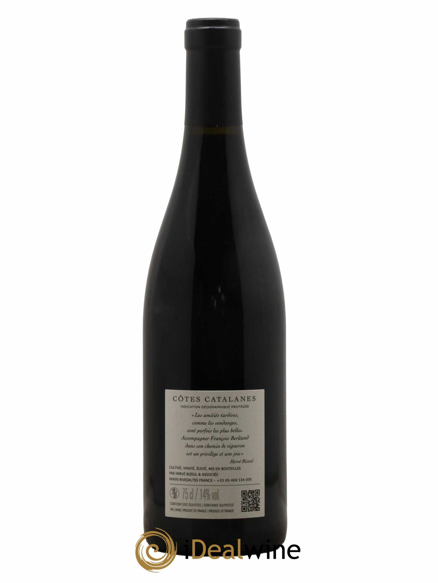 Côtes Catalanes Clos des Fées Entre Amis Hervé Bizeul 2019 - Lot de 1 bouteille - 1