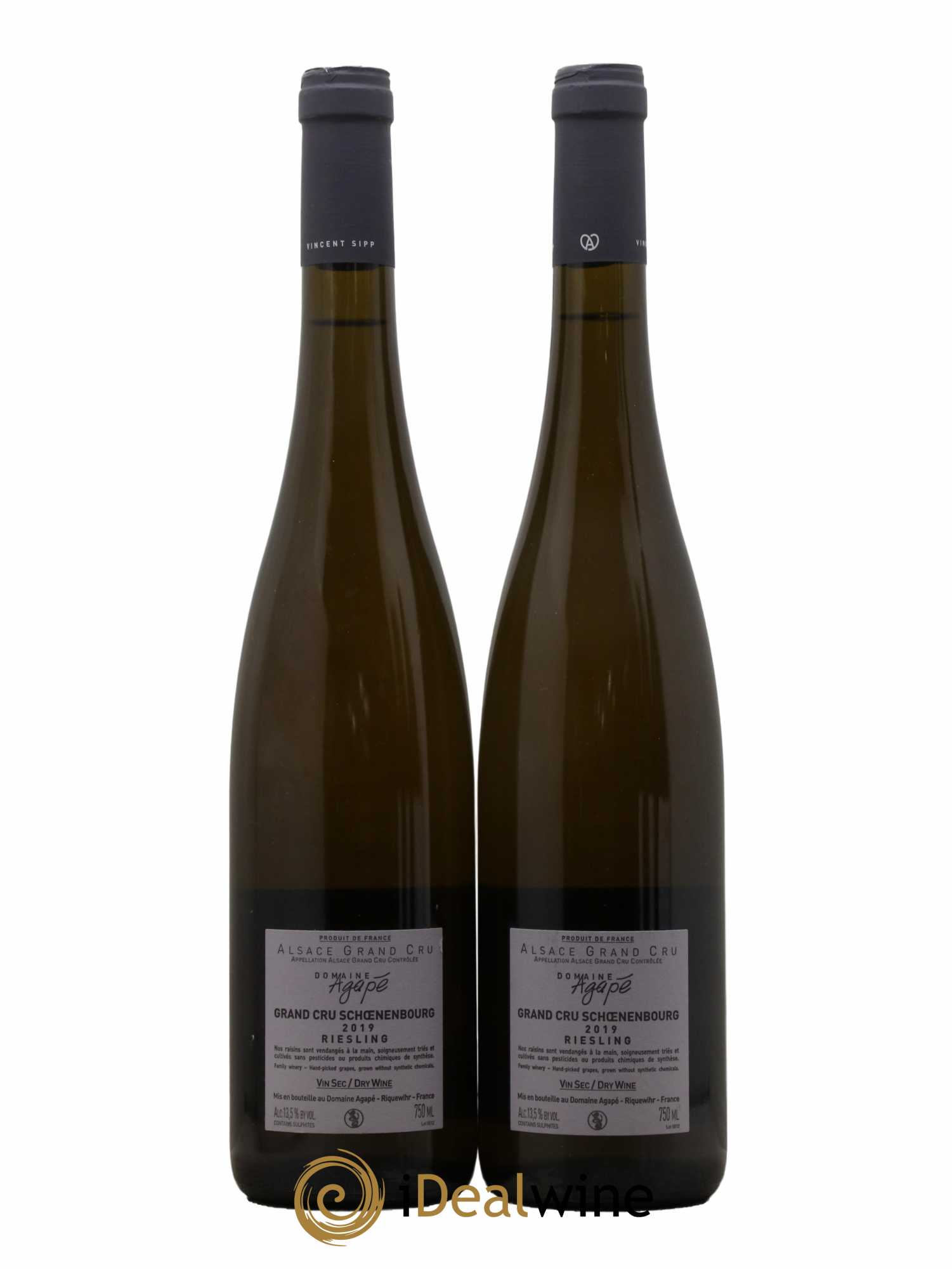 Alsace Riesling Grand Cru Schoenenbourg Domaine Agapé 2019 - Lot de 2 bouteilles - 1
