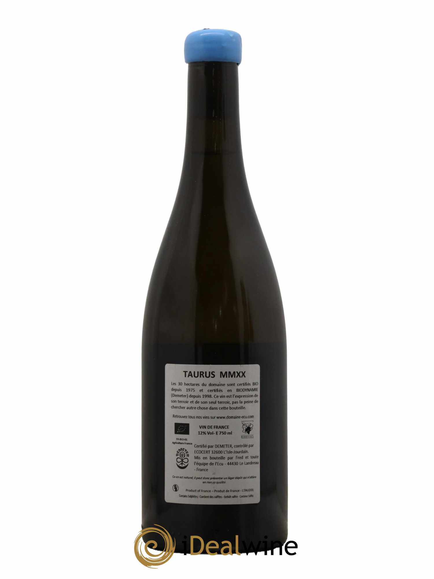 Vin de France (ex-Muscadet-Sèvre-et-Maine) Taurus Domaine de L'Ecu 2020 - Lot de 1 bouteille - 1
