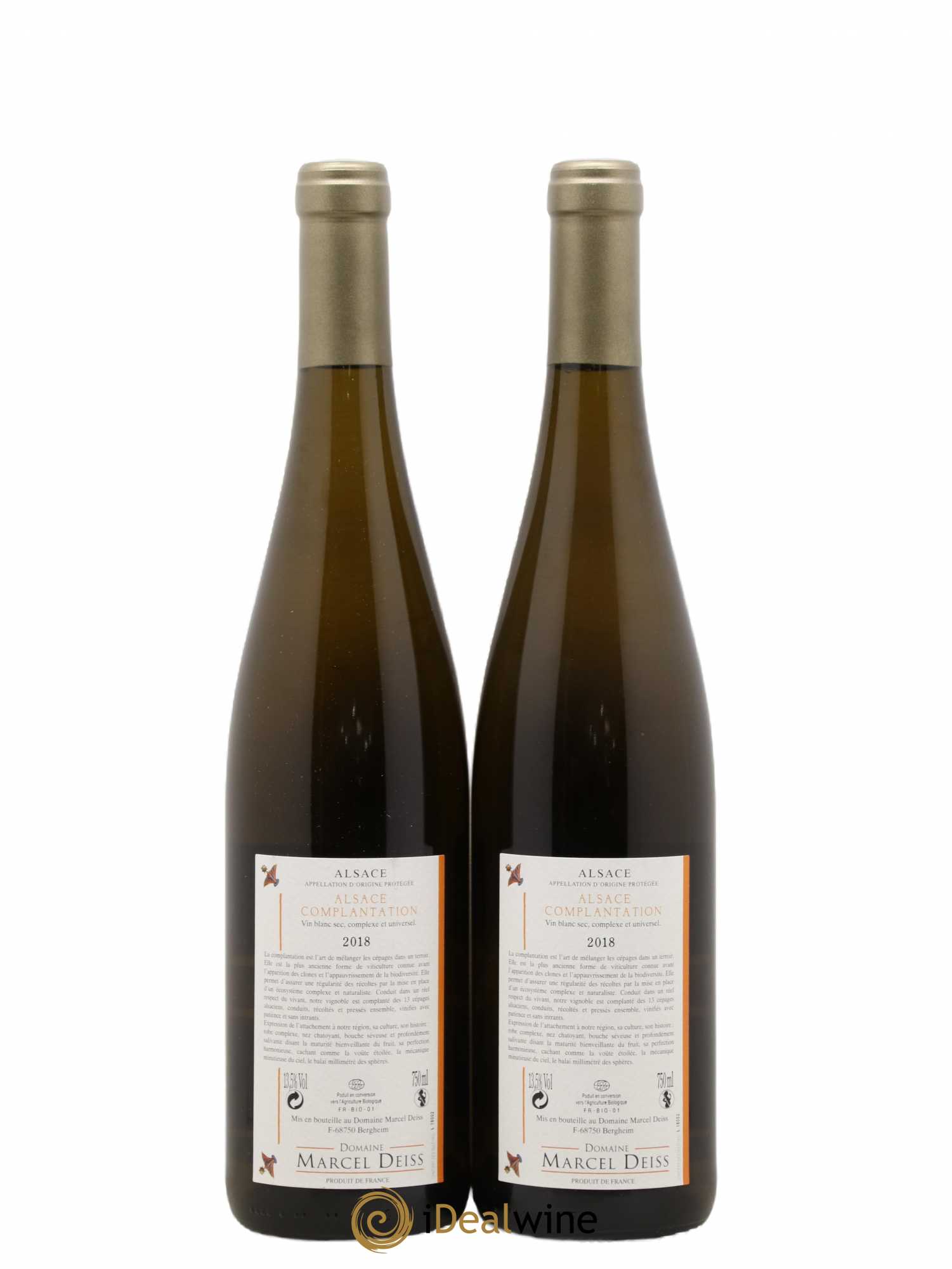 Alsace Complantation Marcel Deiss (Domaine) 2018 - Lot de 2 bouteilles - 1