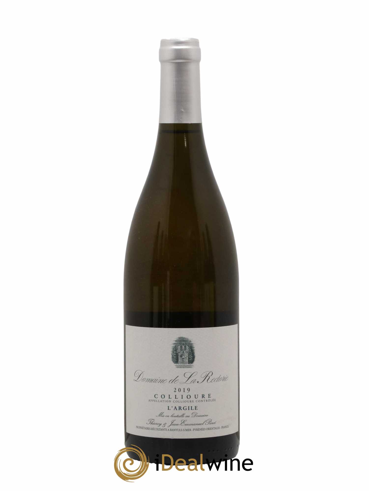Collioure La Rectorie (Domaine de) L'Argile Thierry et Jean Emmanuel Parcé 2019 - Lot de 1 bouteille - 0