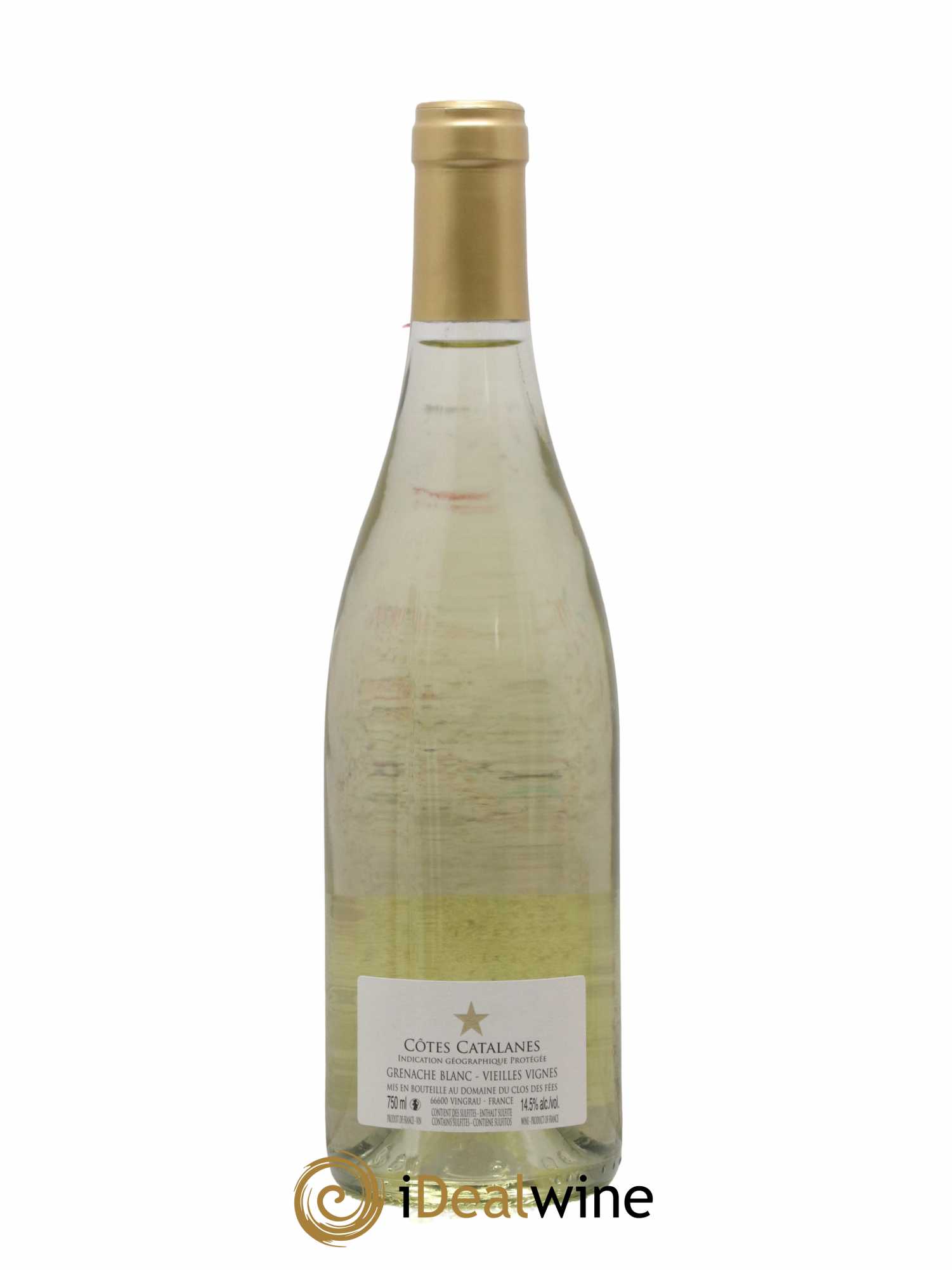Côtes Catalanes Clos des Fées Vieilles vignes Hervé Bizeul 2020 - Lot de 1 bouteille - 1