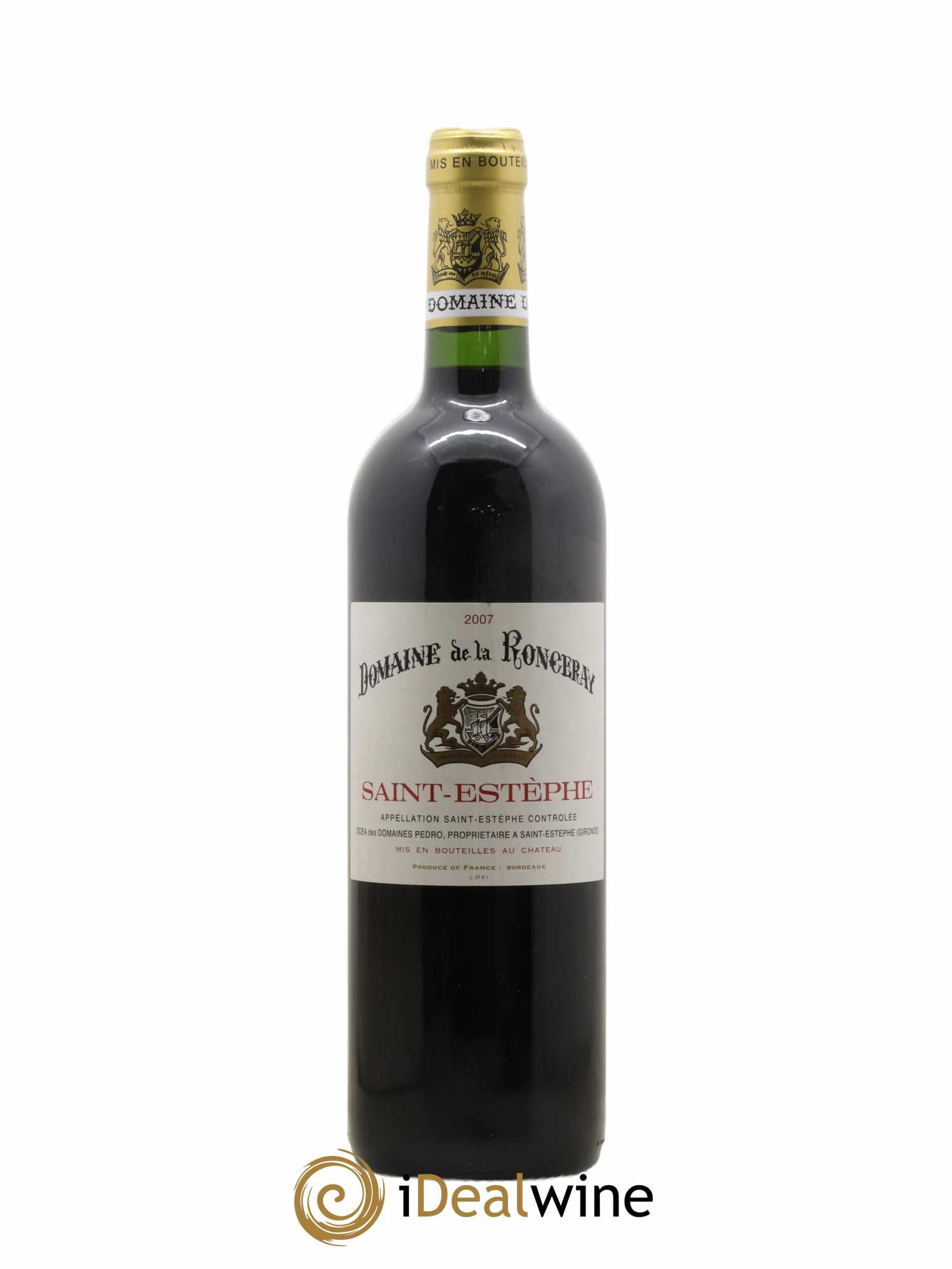 Saint-Estèphe Domaine de la Ronceray 2007 - Posten von 1 Flasche - 0