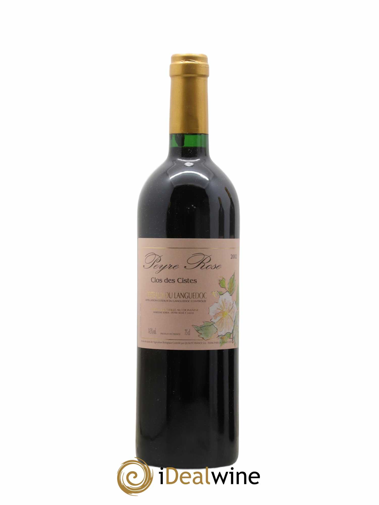 Vin de France (anciennement Coteaux du Languedoc) Domaine Peyre Rose Les Cistes Marlène Soria 2002 - Lot de 1 bouteille - 0