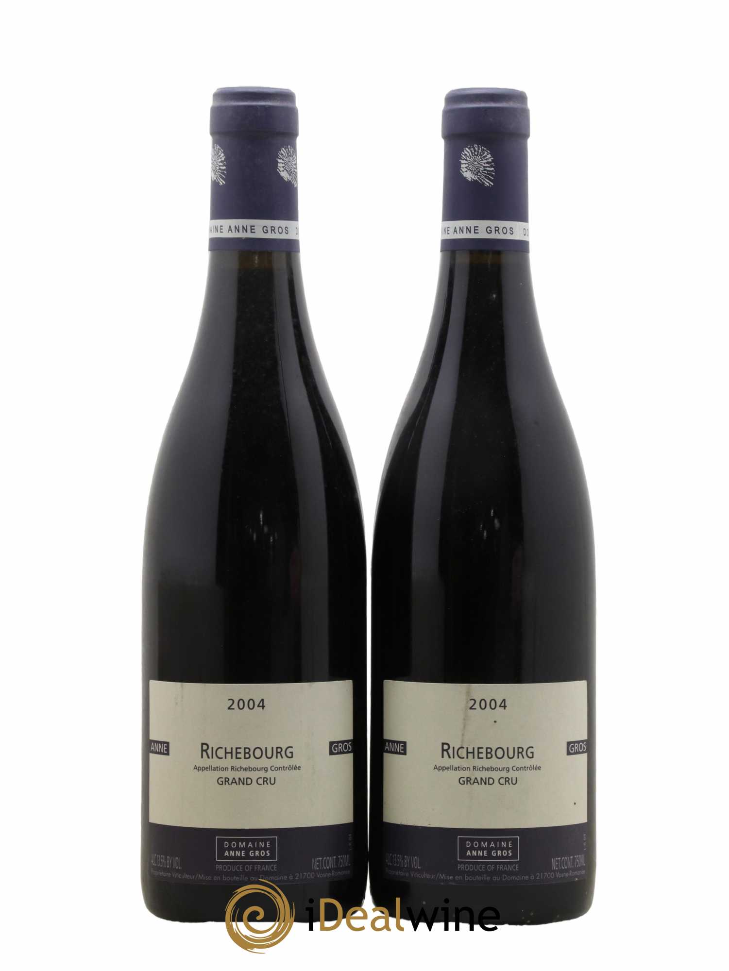 Richebourg Grand Cru Anne Gros 2004 - Lot de 2 bouteilles - 0