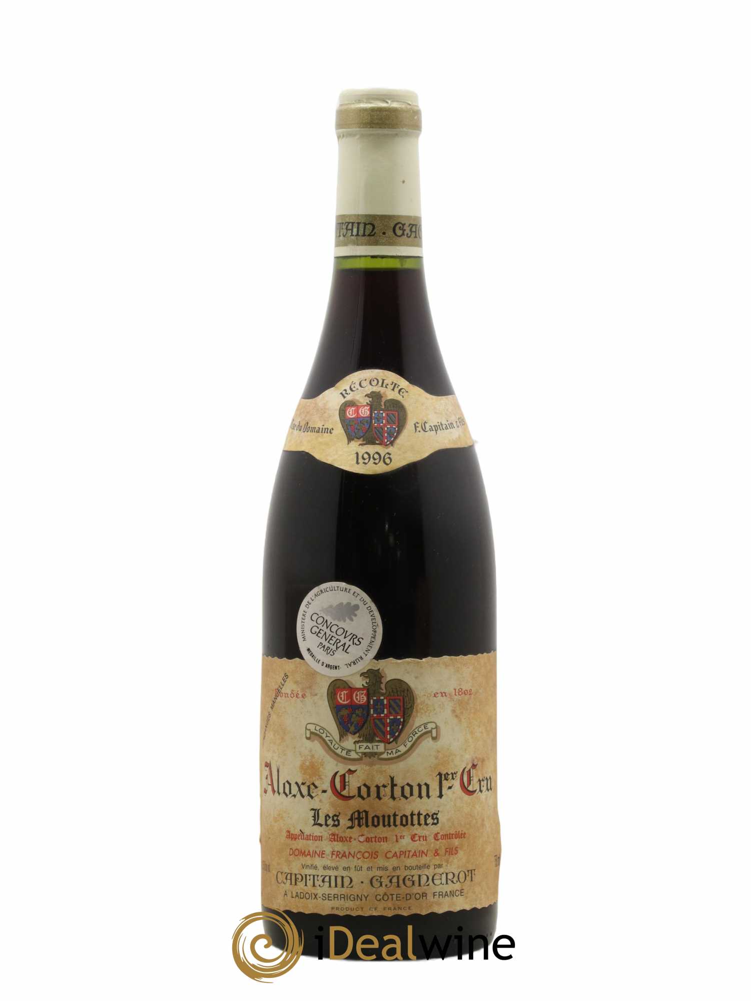 Aloxe-Corton 1er Cru Les Moutottes Maison Capitain Gagnerot 1996 - Lot of 1 bottle - 0