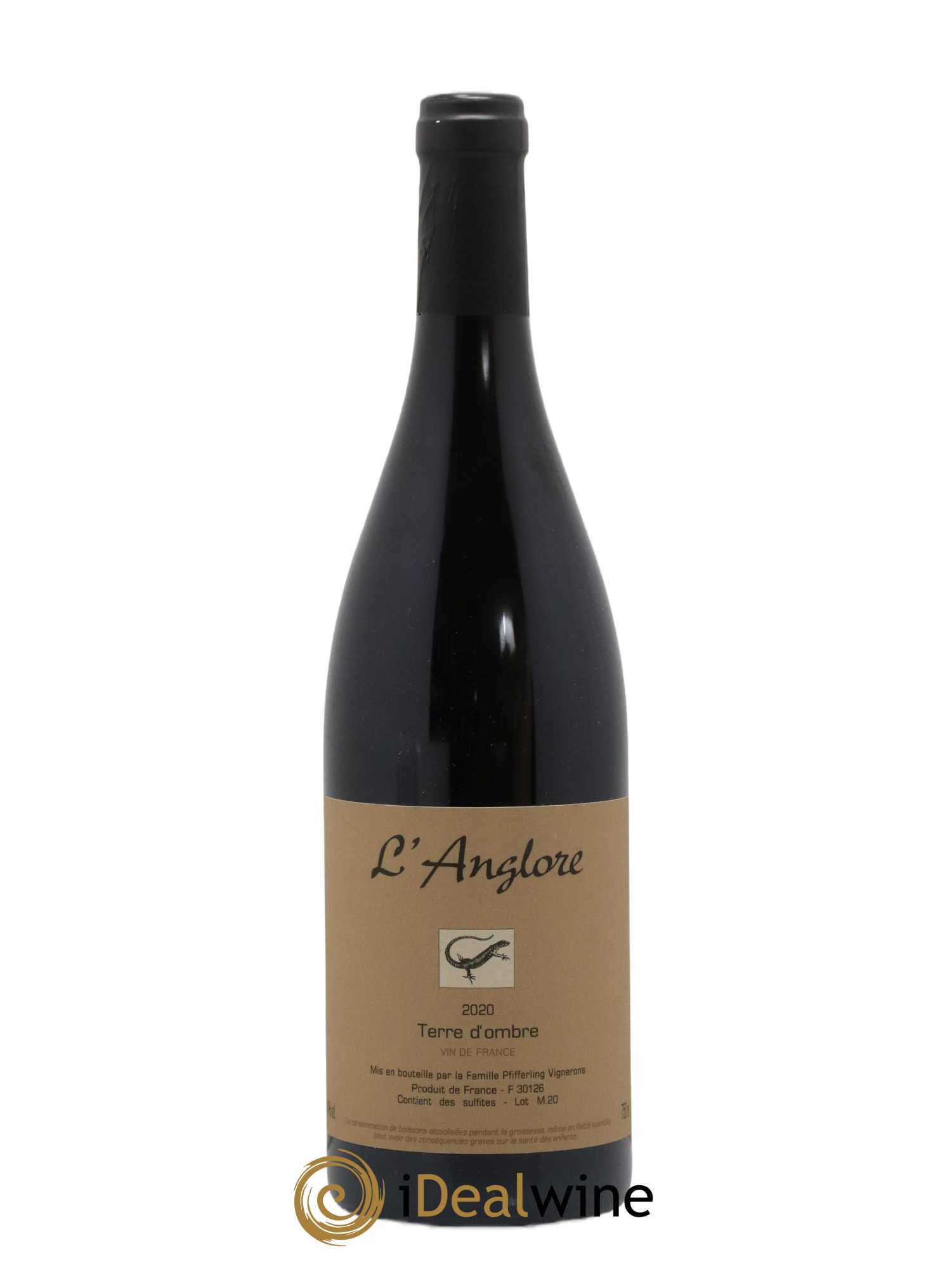 Vin de France Terre d'Ombre L'Anglore 2020 - Lot de 1 bouteille - 0