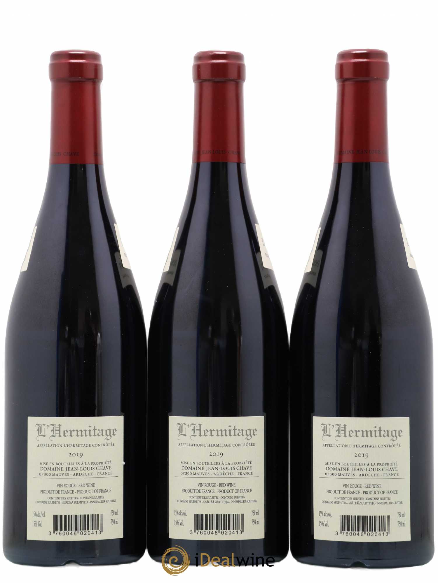 Hermitage Jean-Louis Chave 2019 - Lot de 3 bouteilles - 1