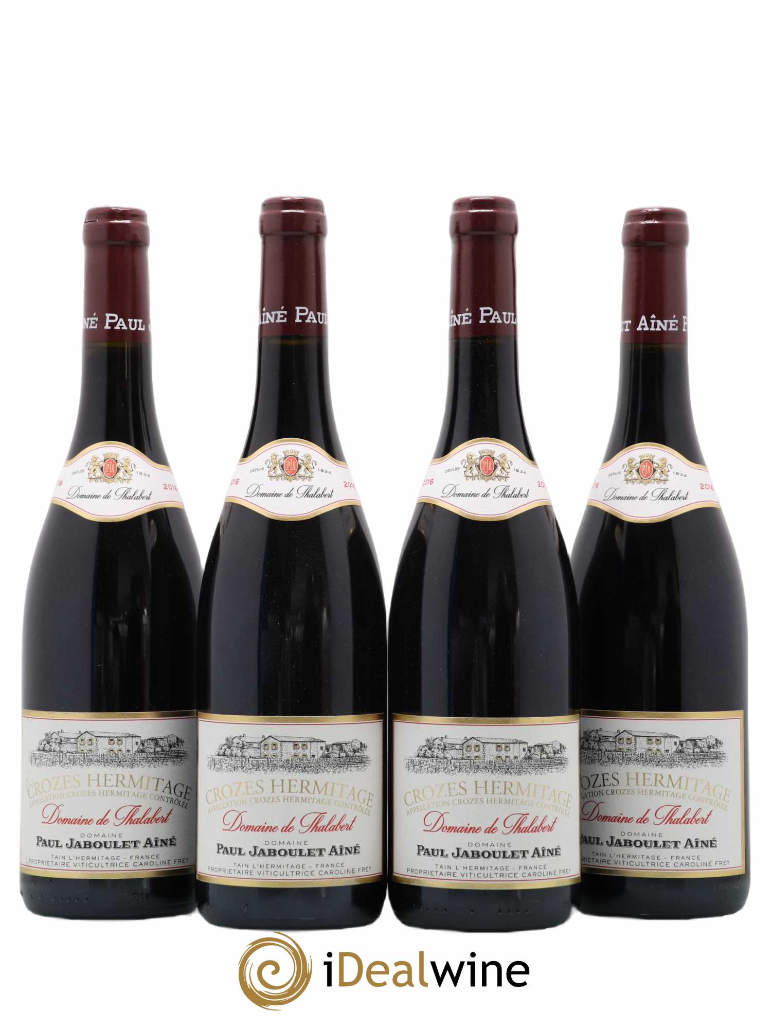 Crozes-Hermitage Domaine de Thalabert Paul Jaboulet Ainé 2016 - Lotto di 4 bottiglie - 0