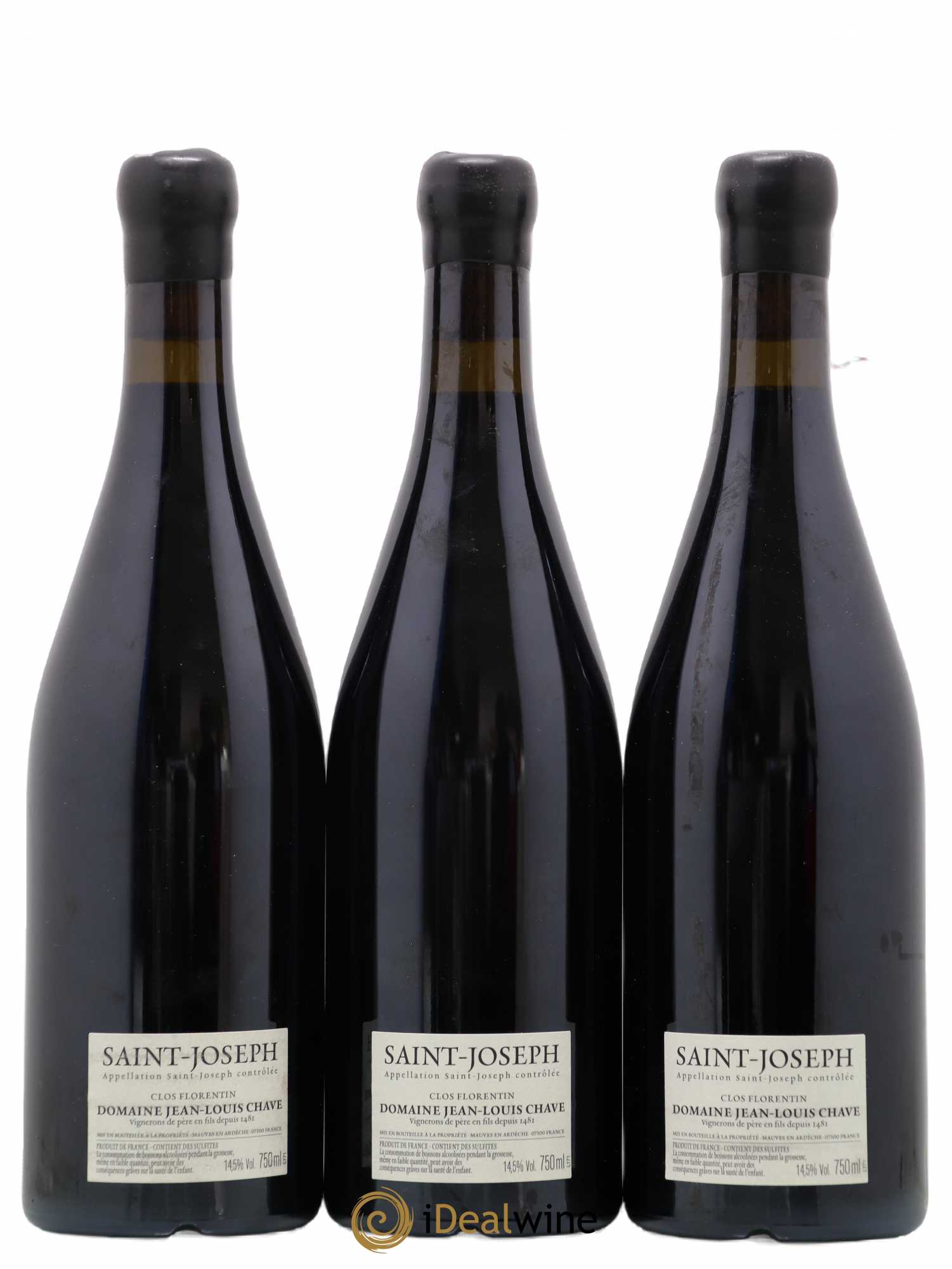 Saint-Joseph Clos Florentin Jean-Louis Chave 2017 - Lot de 3 bouteilles - 1