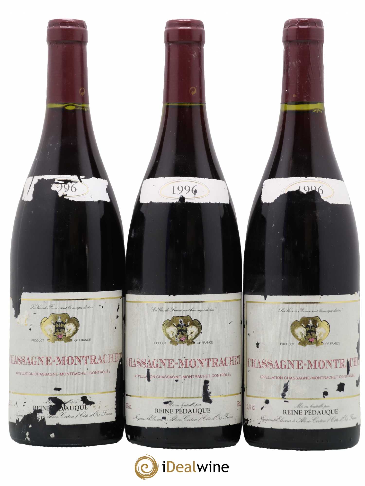 Chassagne-Montrachet Reine Pedauque (sans prix de réserve) 1996 - Posten von 3 Flaschen - 0