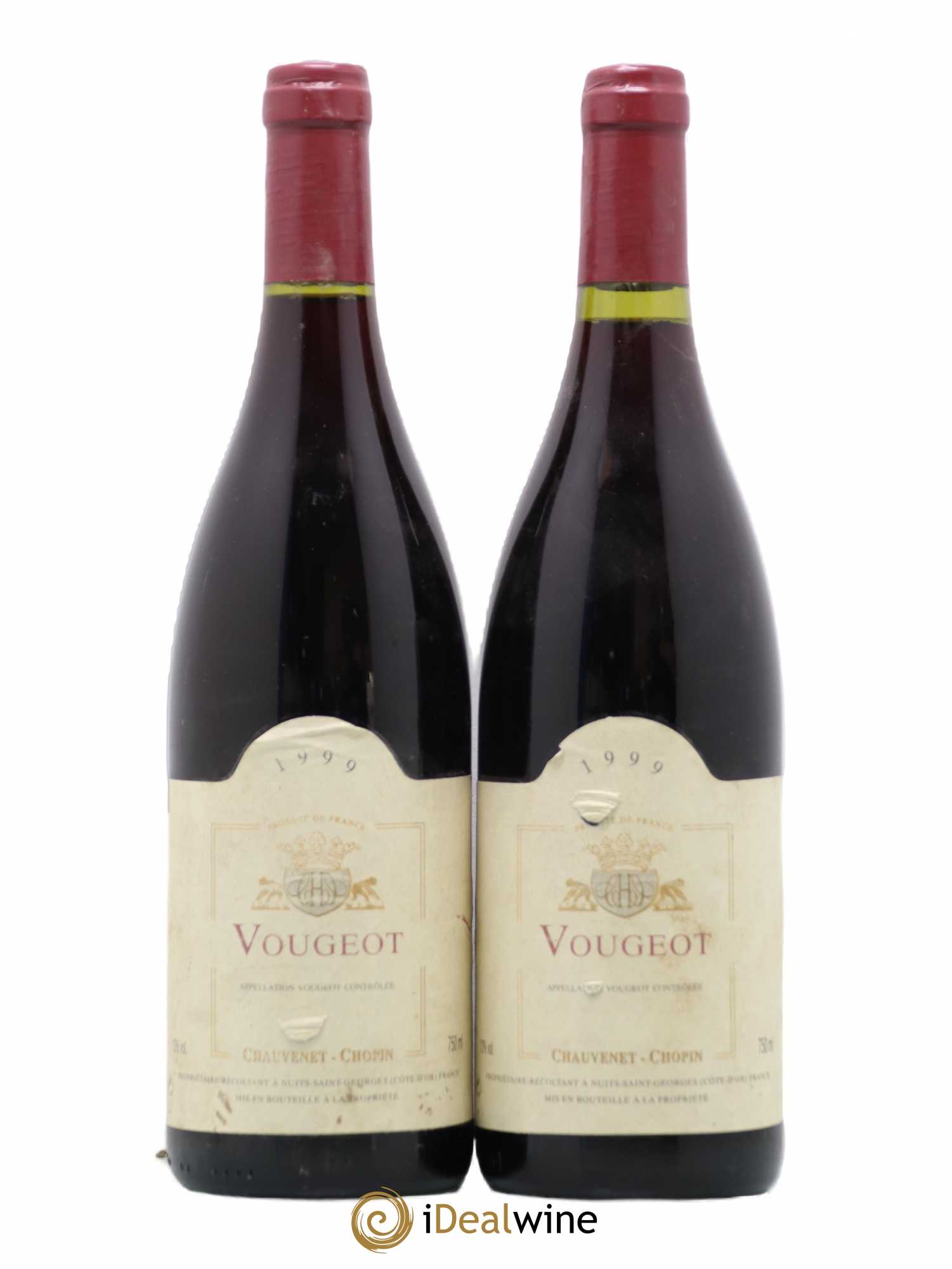 Vougeot Chauvenet Chopin 1999 - Lot de 2 bouteilles - 0