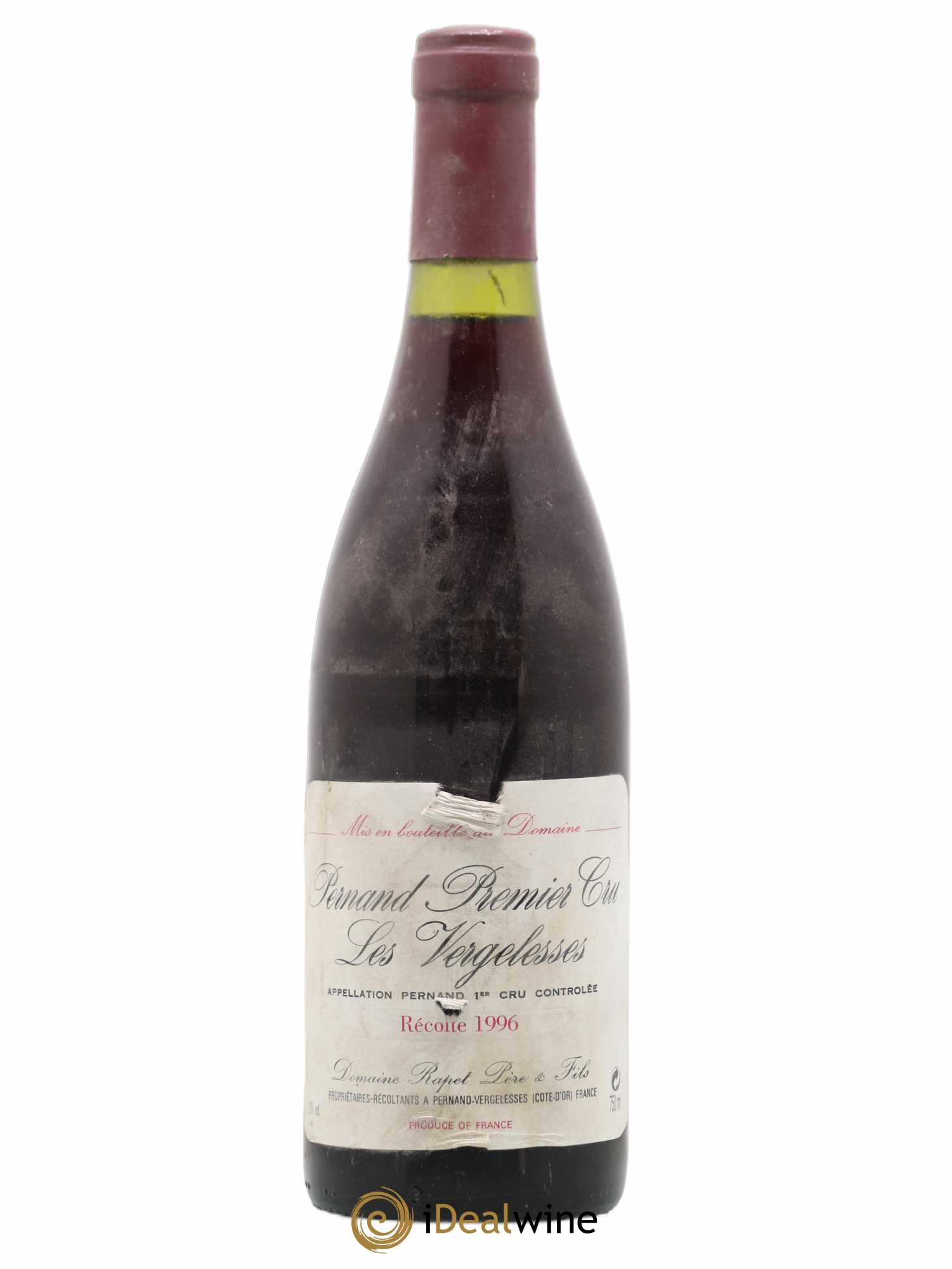 Pernand-Vergelesses 1er Cru Les Vergelesses Rapet Père & Fils 1996 - Lot de 1 bouteille - 0