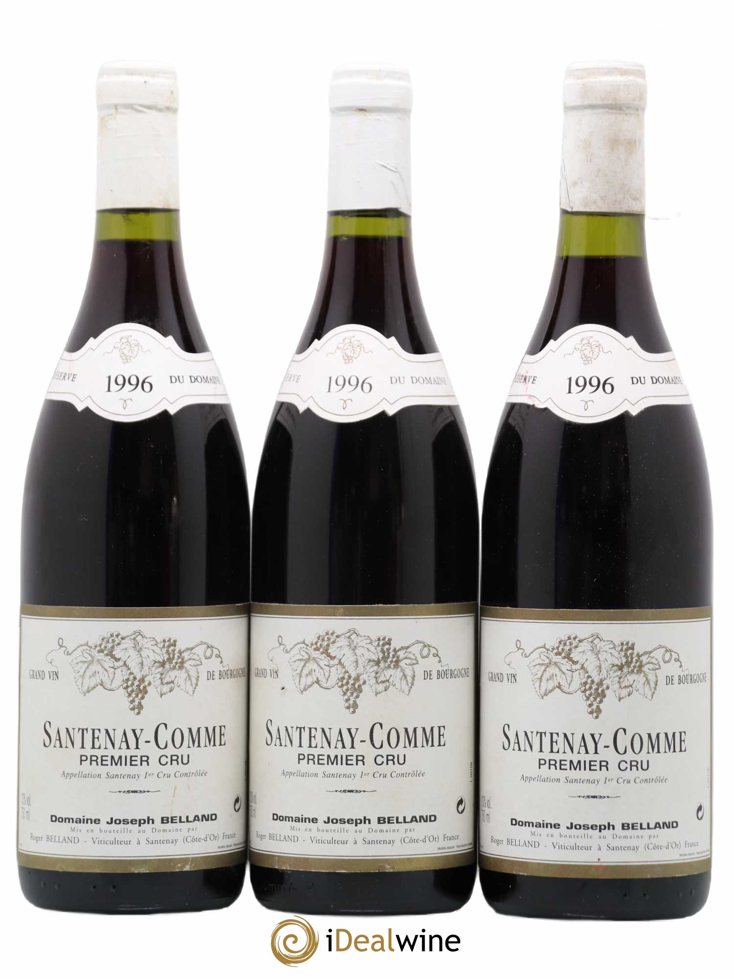 Santenay 1er Cru Comme Joseph Belland 1996 - Lot de 3 bouteilles - 0