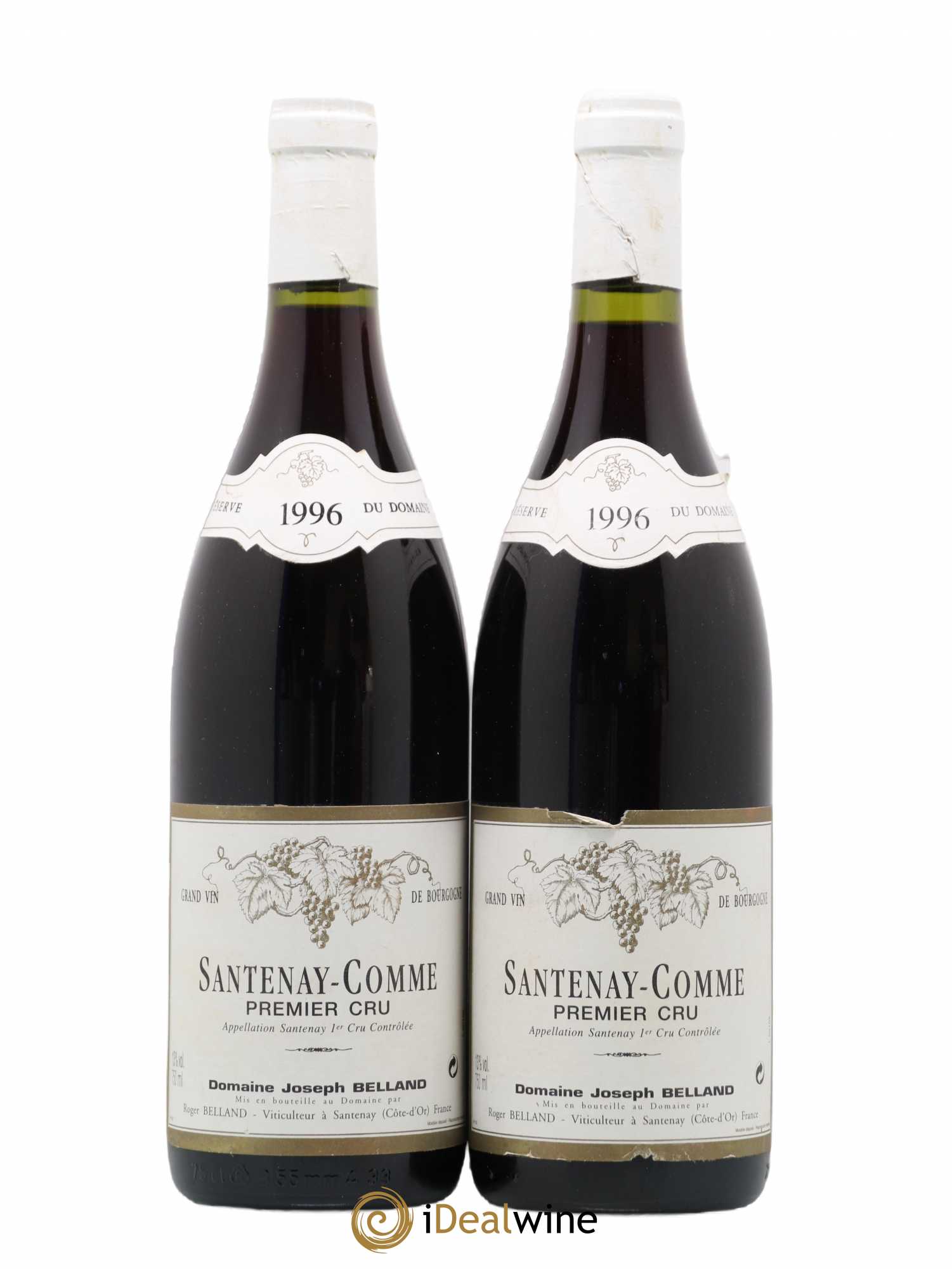Santenay 1er Cru Comme Joseph Belland 1996 - Lot de 2 bouteilles - 0