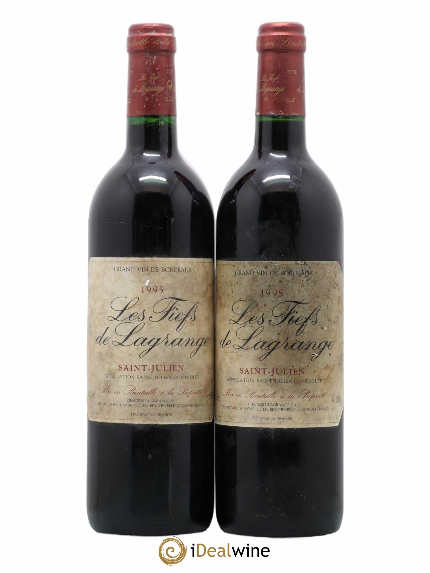 Les Fiefs de Lagrange Second Vin 1995 - Lot de 2 bouteilles - 0