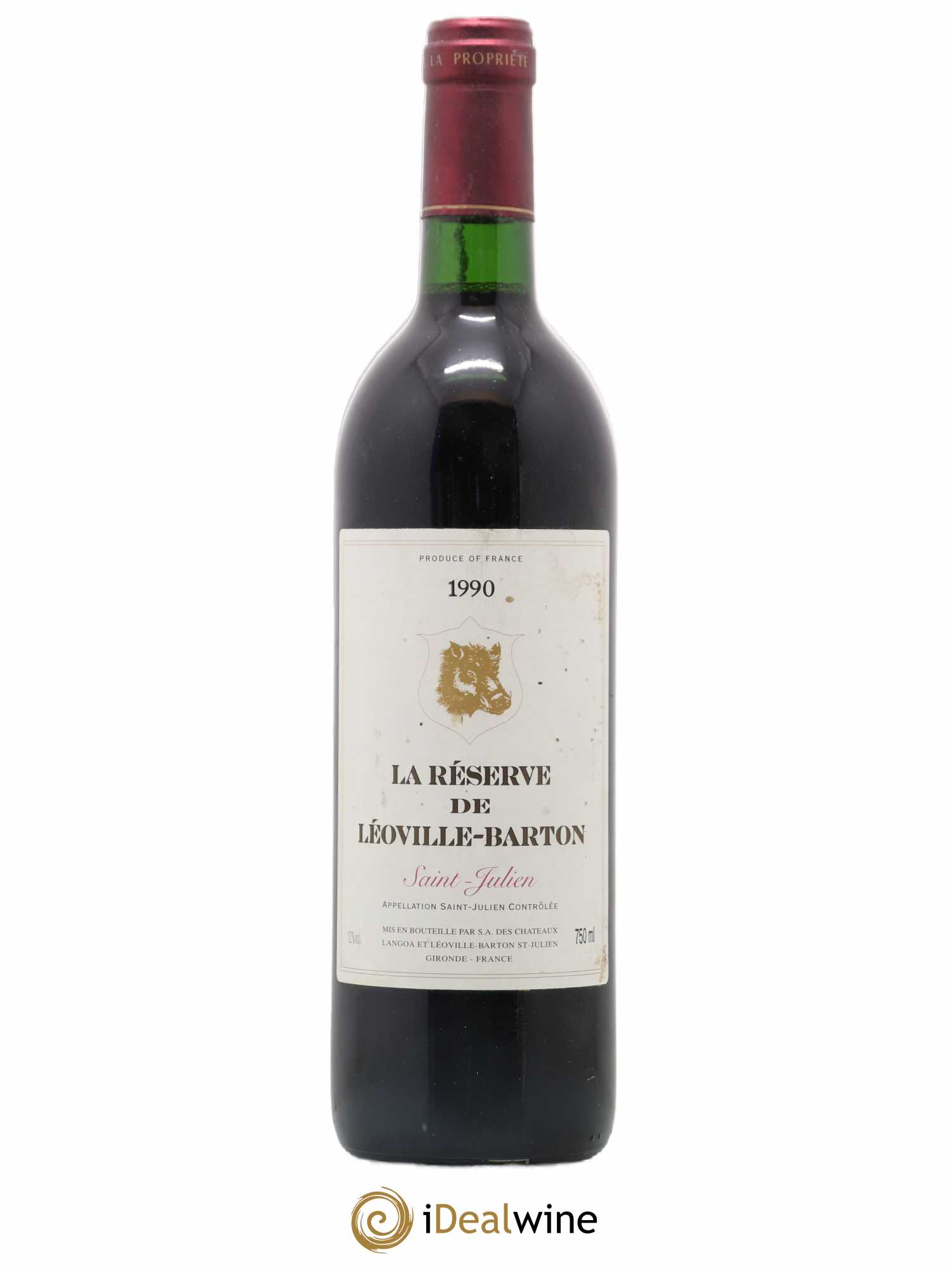 La Réserve de Léoville Barton 1990 - Lot de 1 bouteille - 0