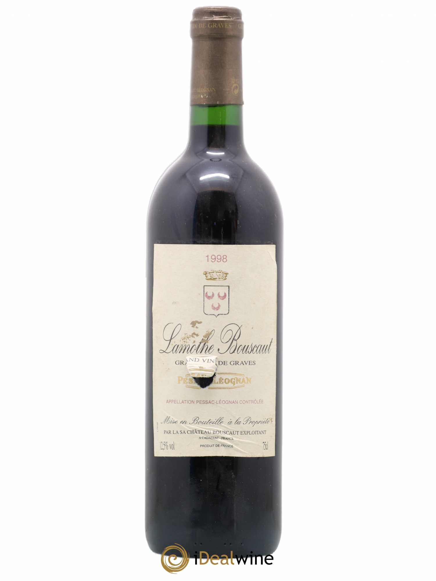 Pessac-Léognan Château Lamothe Bouscaut 1998 - Posten von 1 Flasche - 0