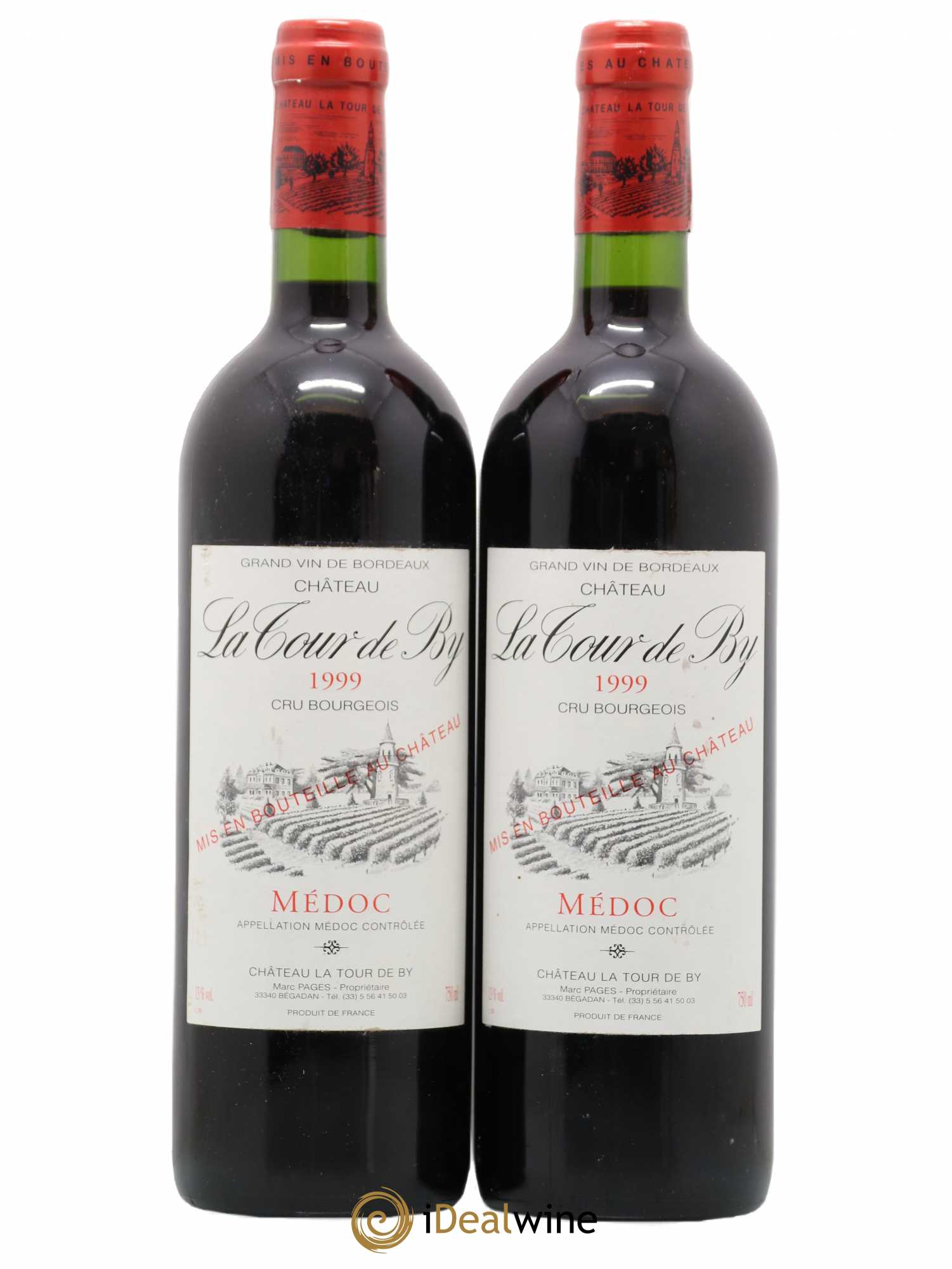 Château La Tour de By Cru Bourgeois (sans prix de réserve) 1999 - Lot de 2 bouteilles - 0