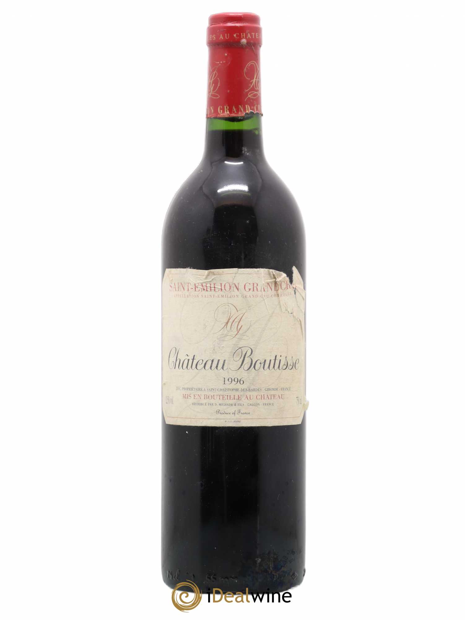 Saint-Émilion Grand Cru Château Boutisse 1996 - Lot de 1 bouteille - 0