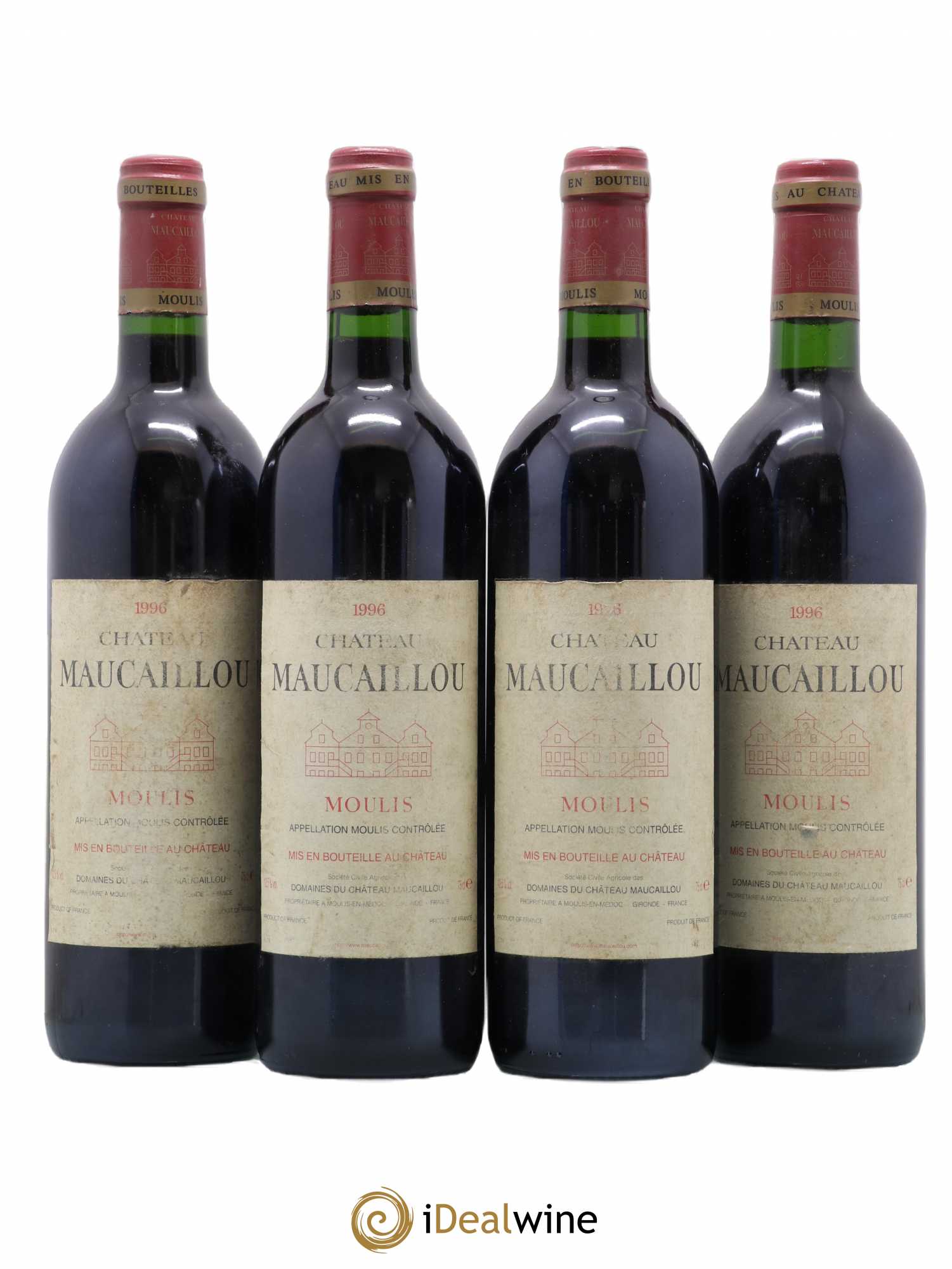 Château Maucaillou 1996 - Lot de 4 bouteilles - 0