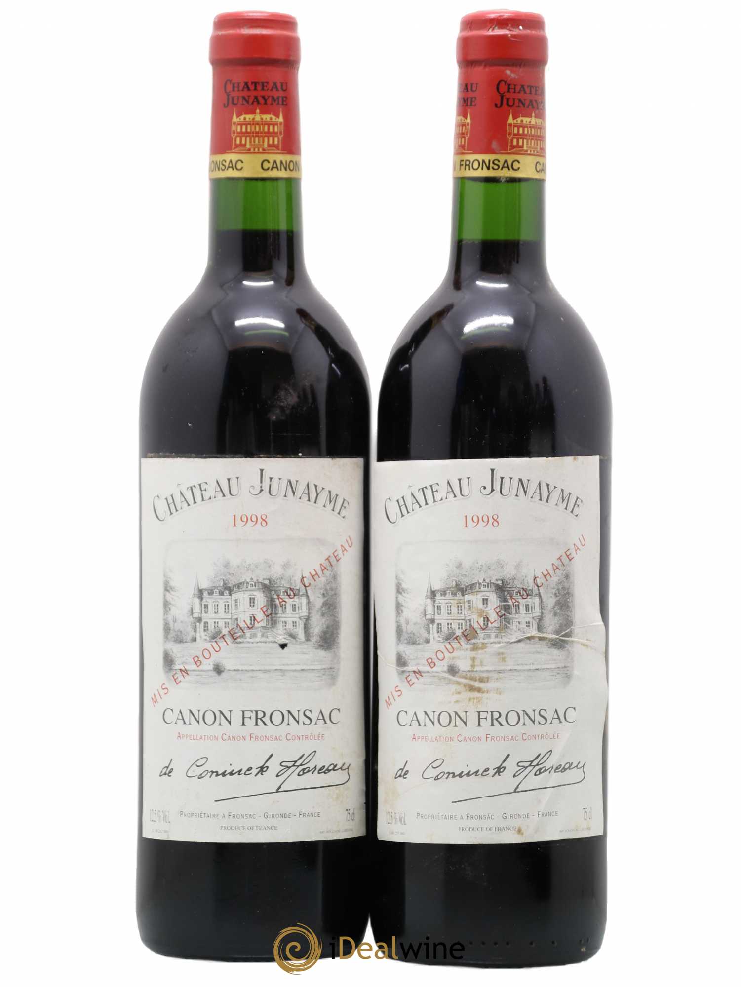 Canon-Fronsac Château Junayme (sans prix de réserve) 1998 - Posten von 2 Flaschen - 0