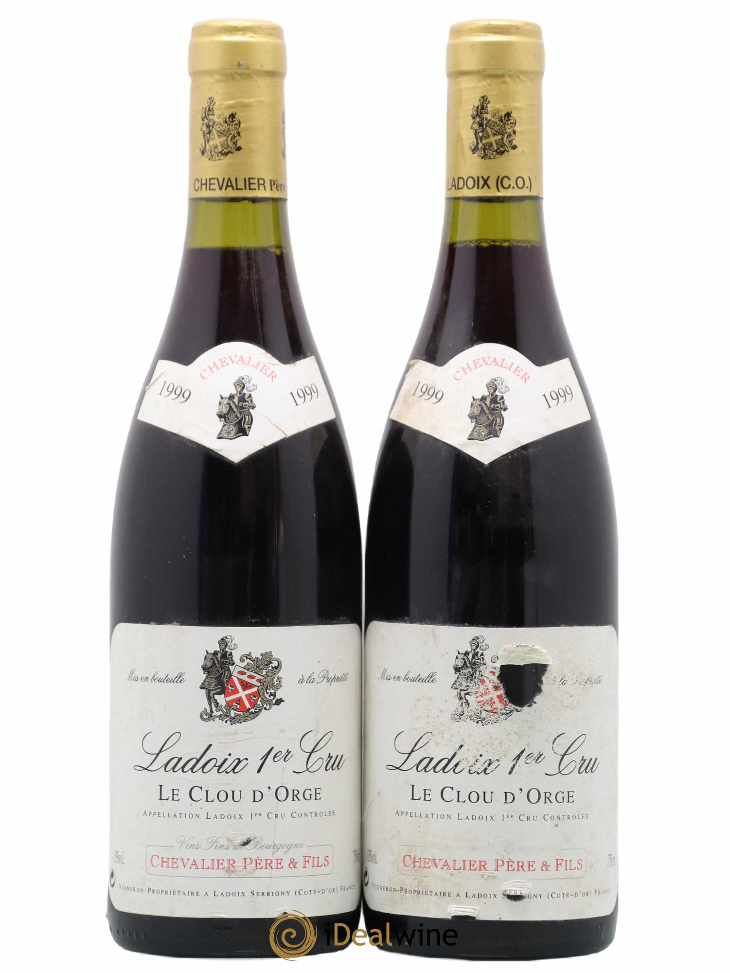 Ladoix 1er Cru Le Clou D'Orge Chevalier 1999 - Posten von 2 Flaschen - 0