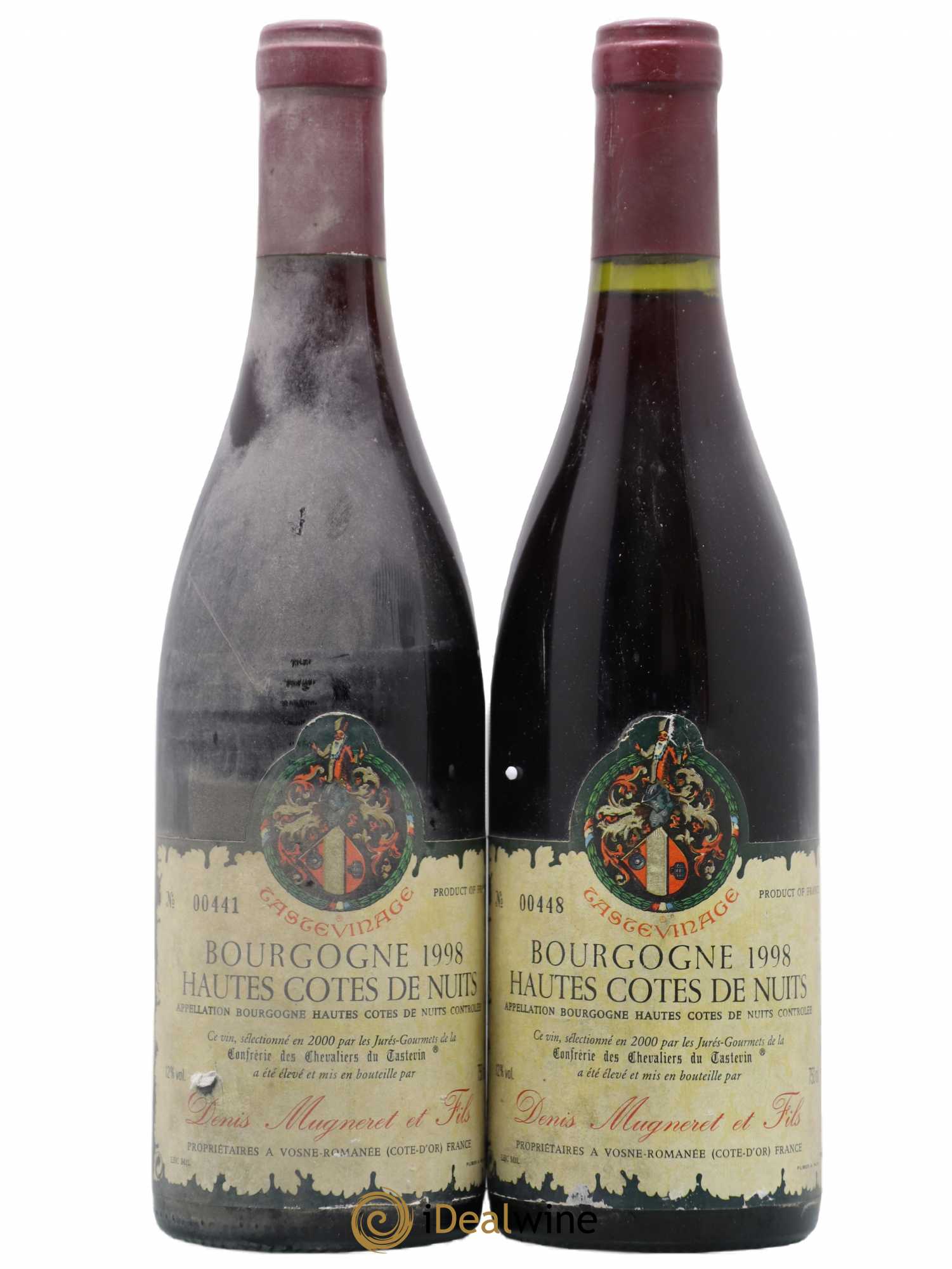 Hautes-Côtes de Nuits Mugneret Tastevinage 1998 - Posten von 2 Flaschen - 0