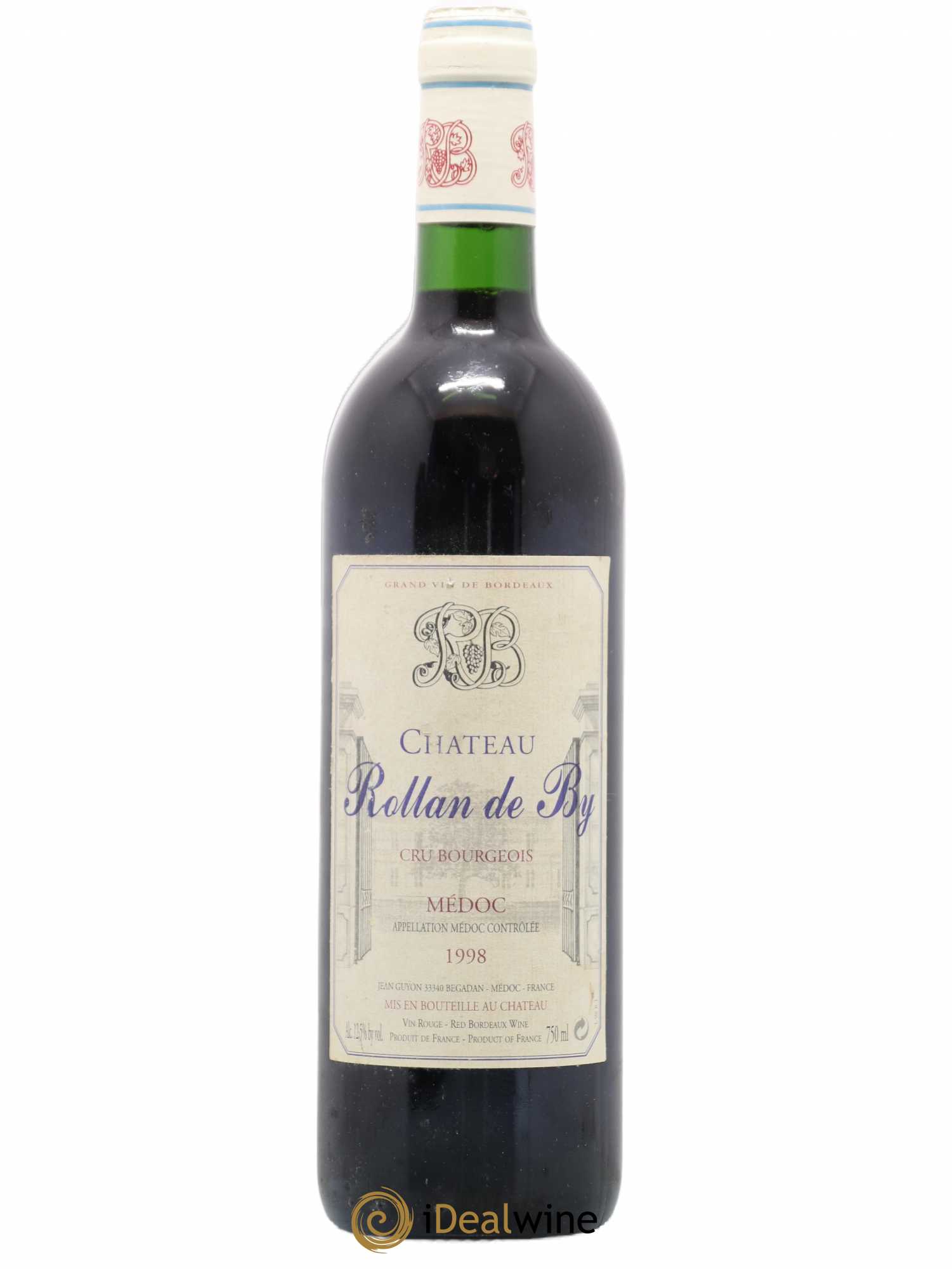 Château Rollan de By Cru Bourgeois 1998 - Lot de 1 bouteille - 0